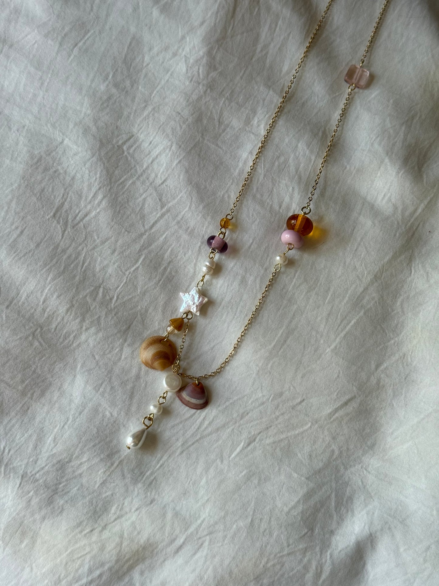 Seaside trinket necklace