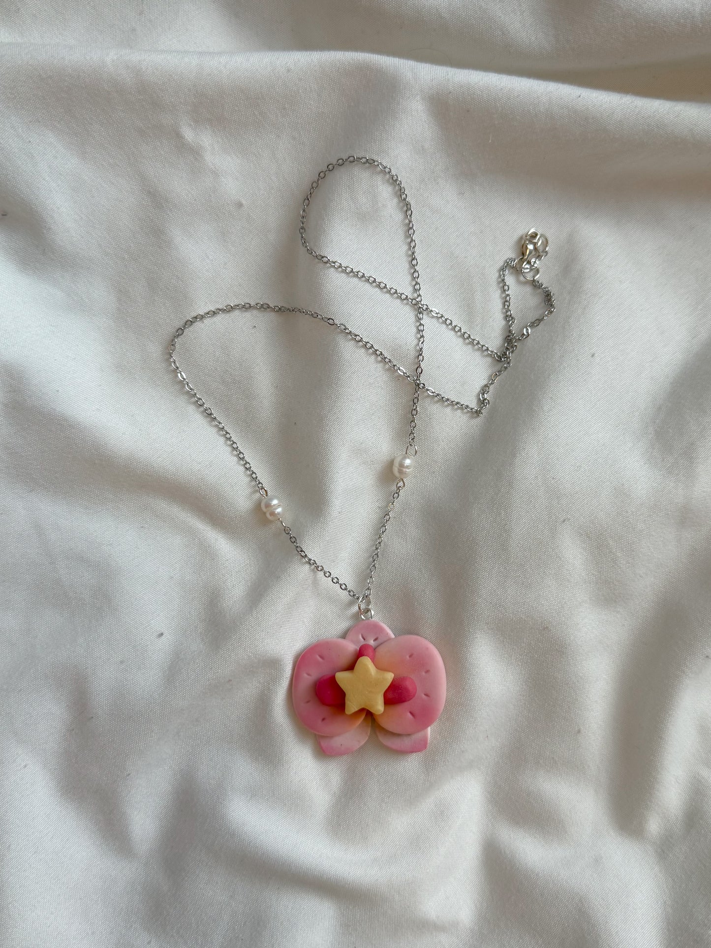 Orchid necklace