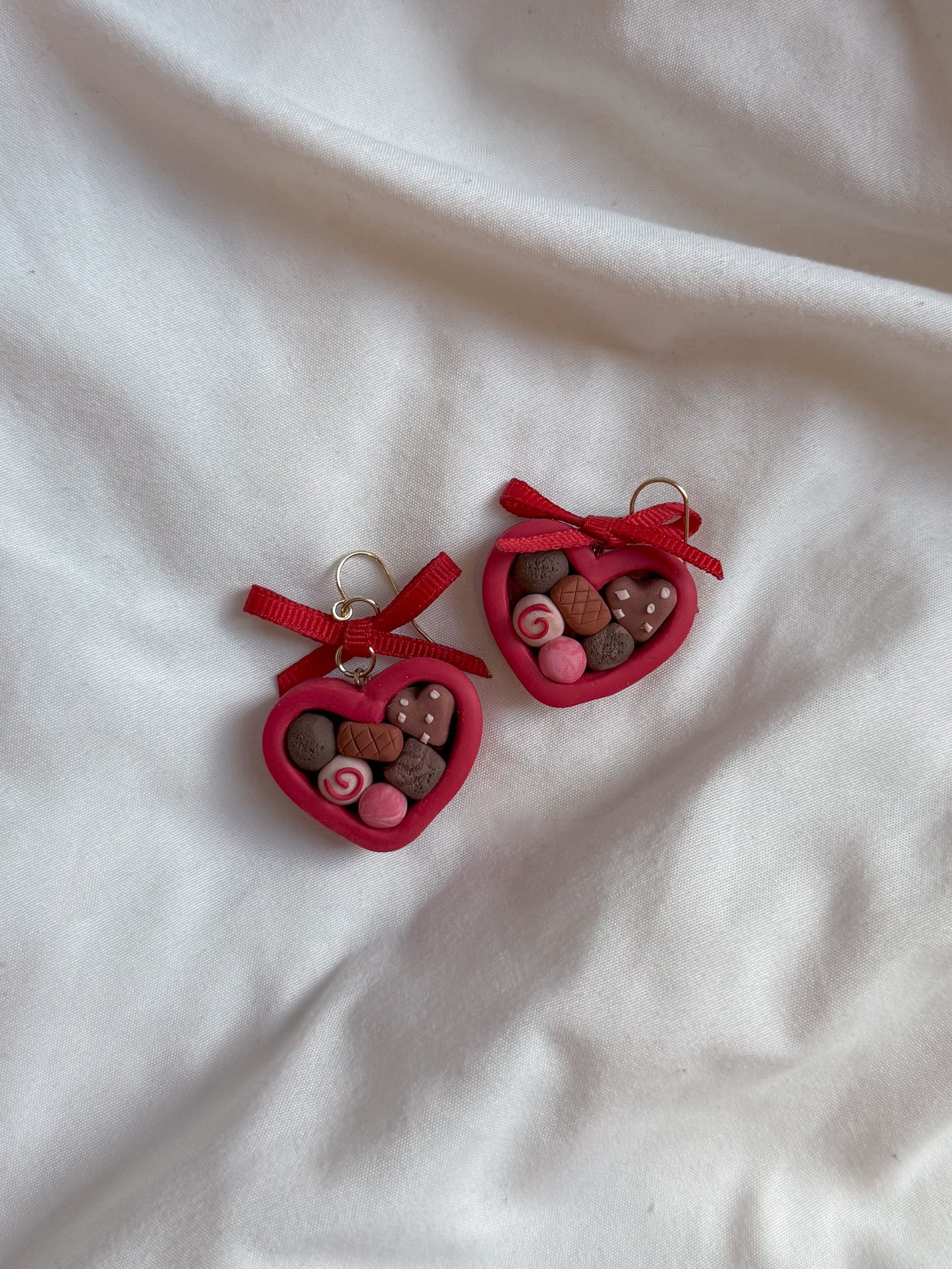Chocolate Heart Earrings