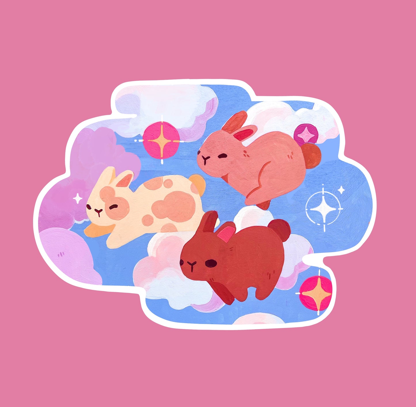 Bunny sticker