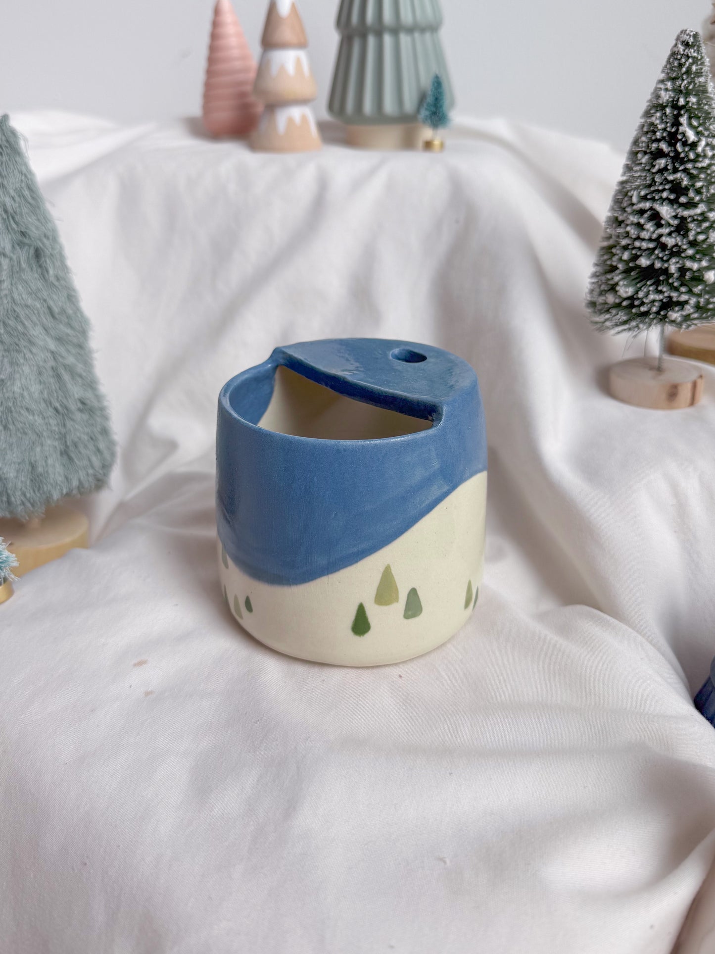Snowfall portable latte mug