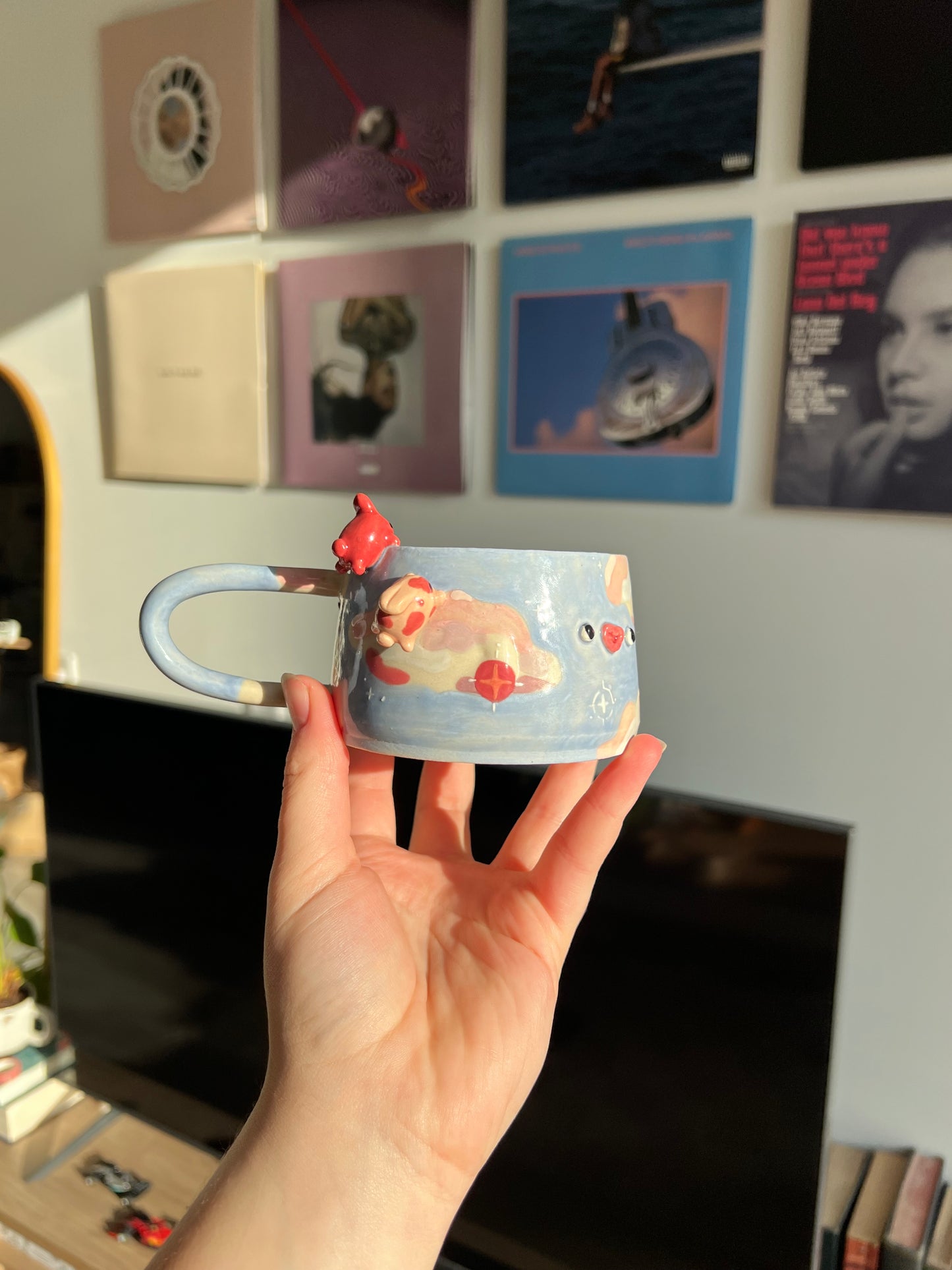 Cloudy bunny mug