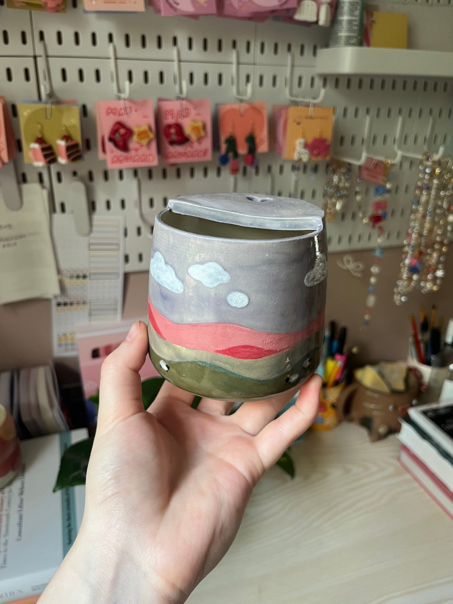 Landscape latte cups