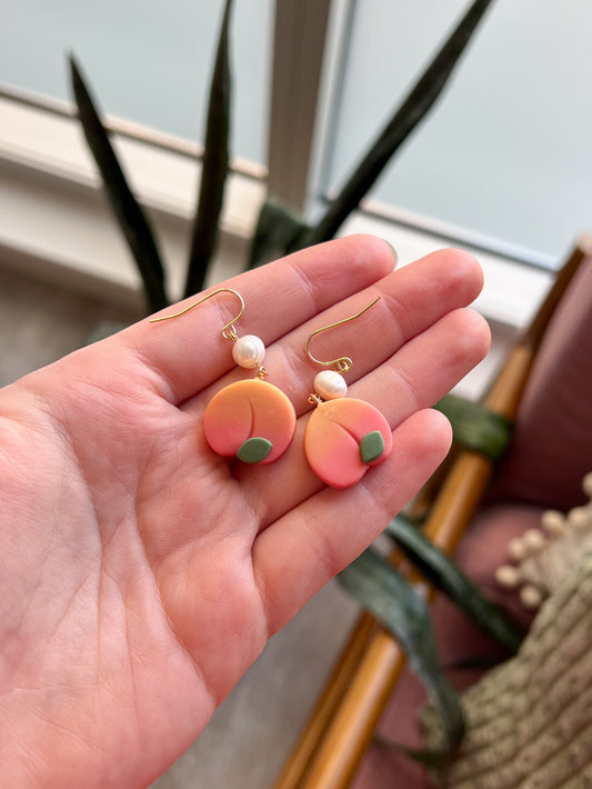 Peachy earrings