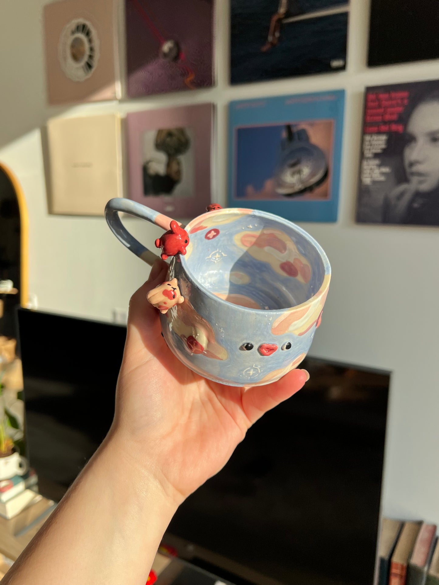 Cloudy bunny mug