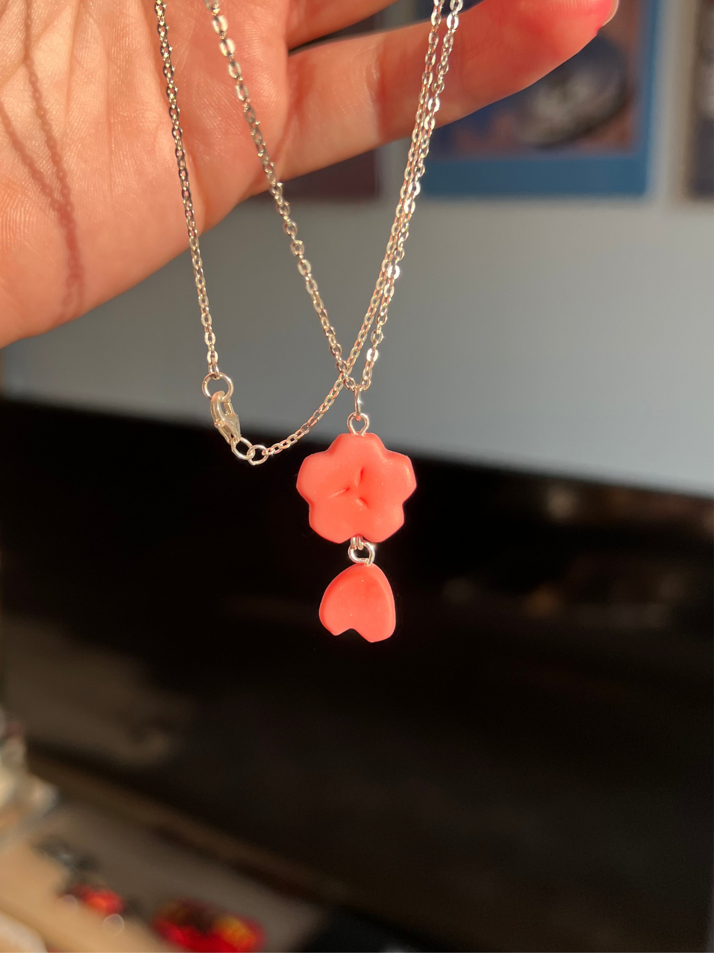 Sakura blossom necklace
