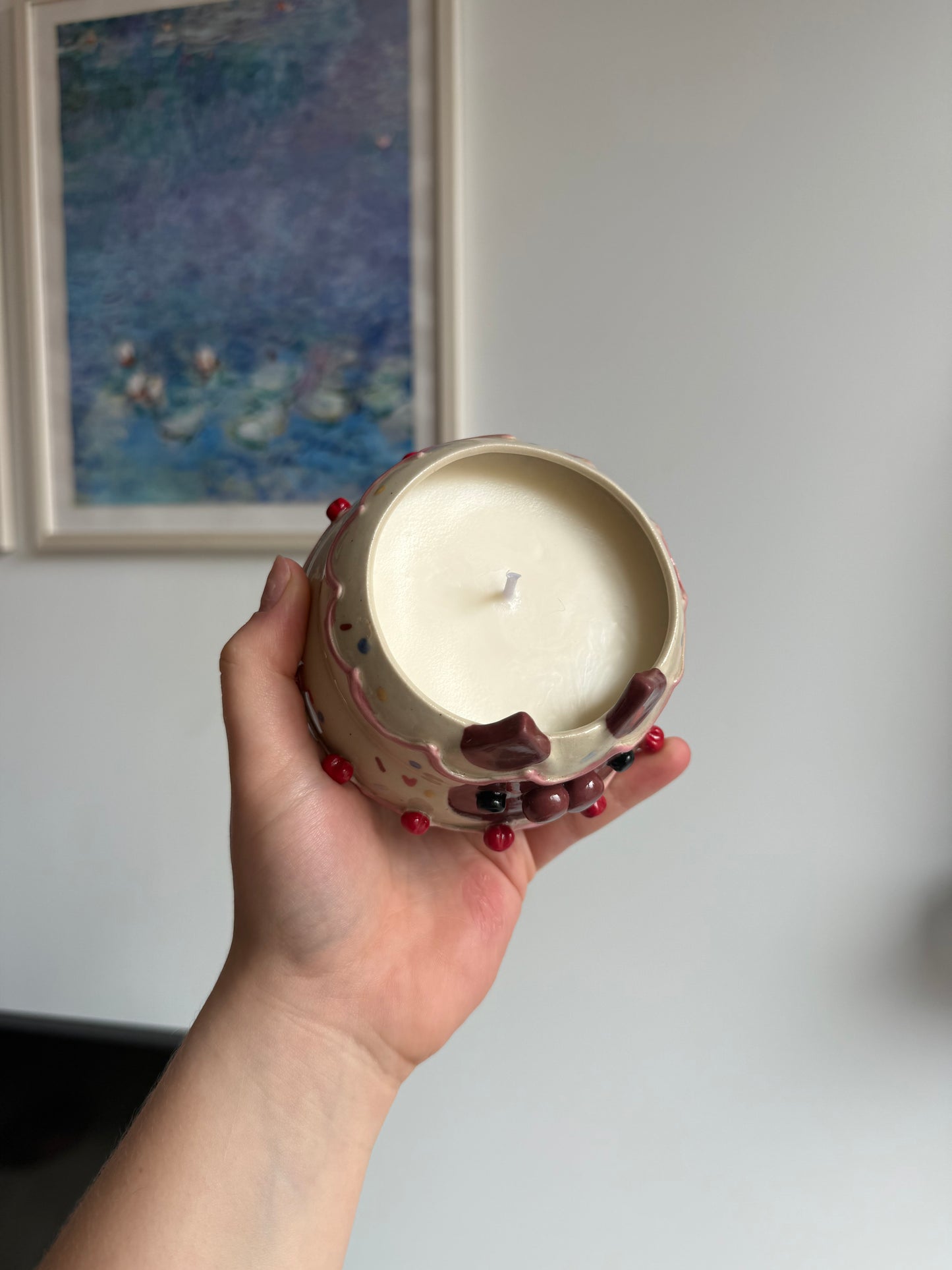 Cocoa the kitty candle