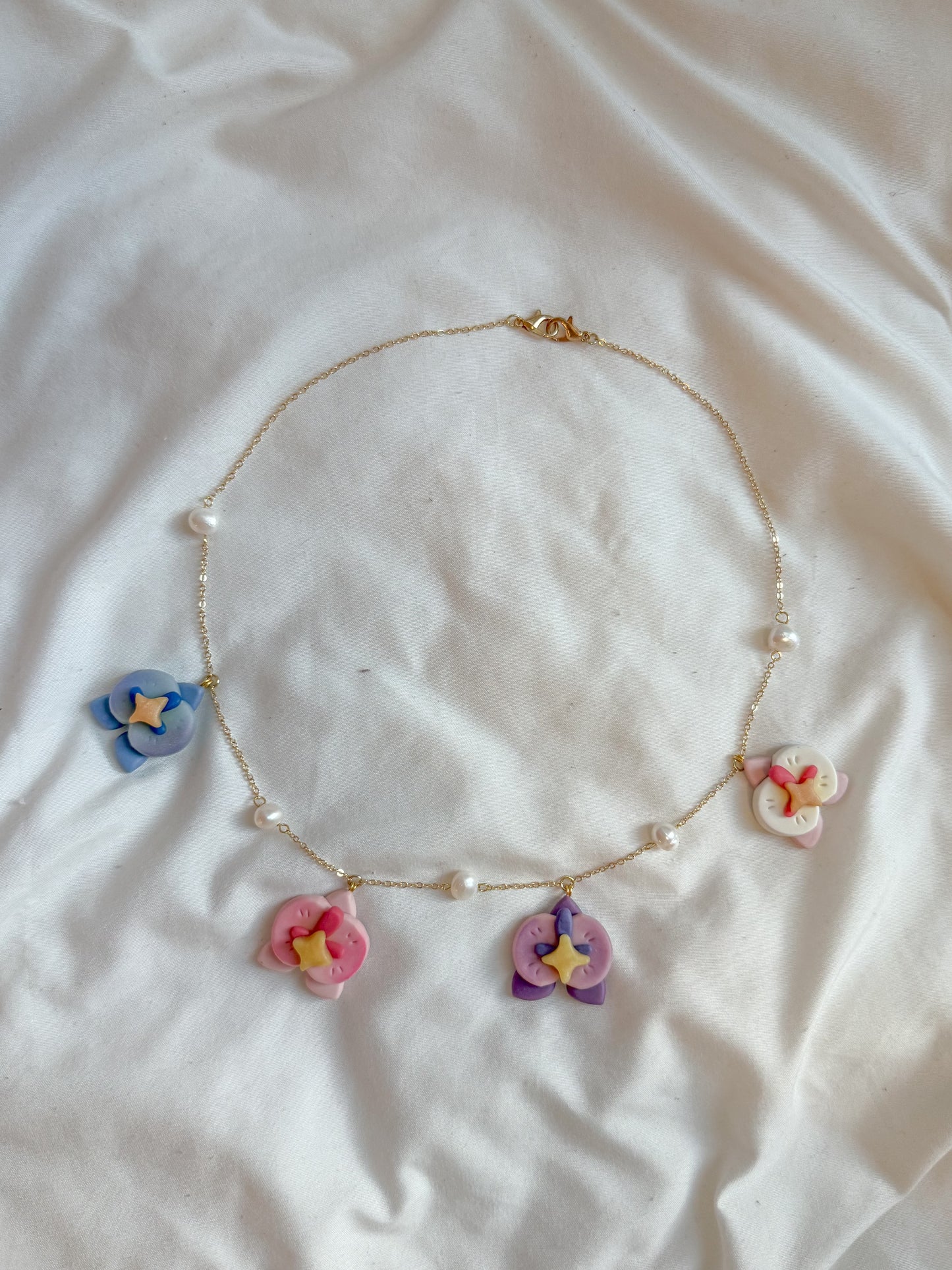 Orchid necklace