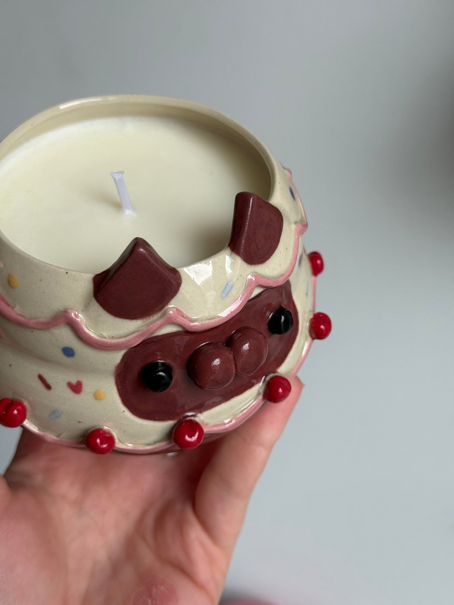 Cocoa the kitty candle