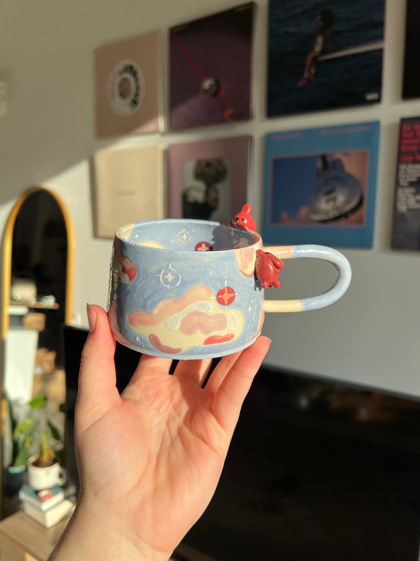 Cloudy bunny mug