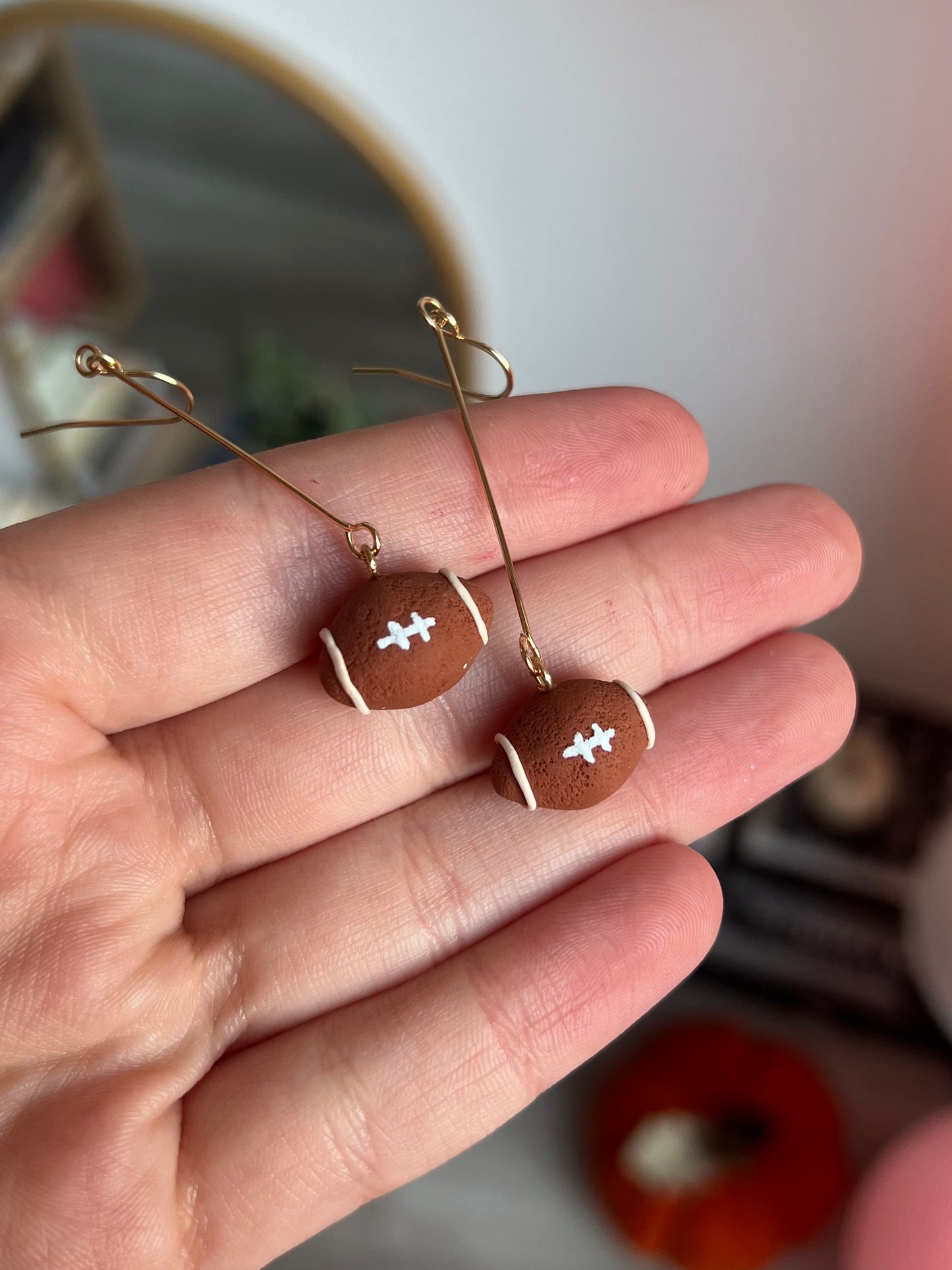 Football earrings