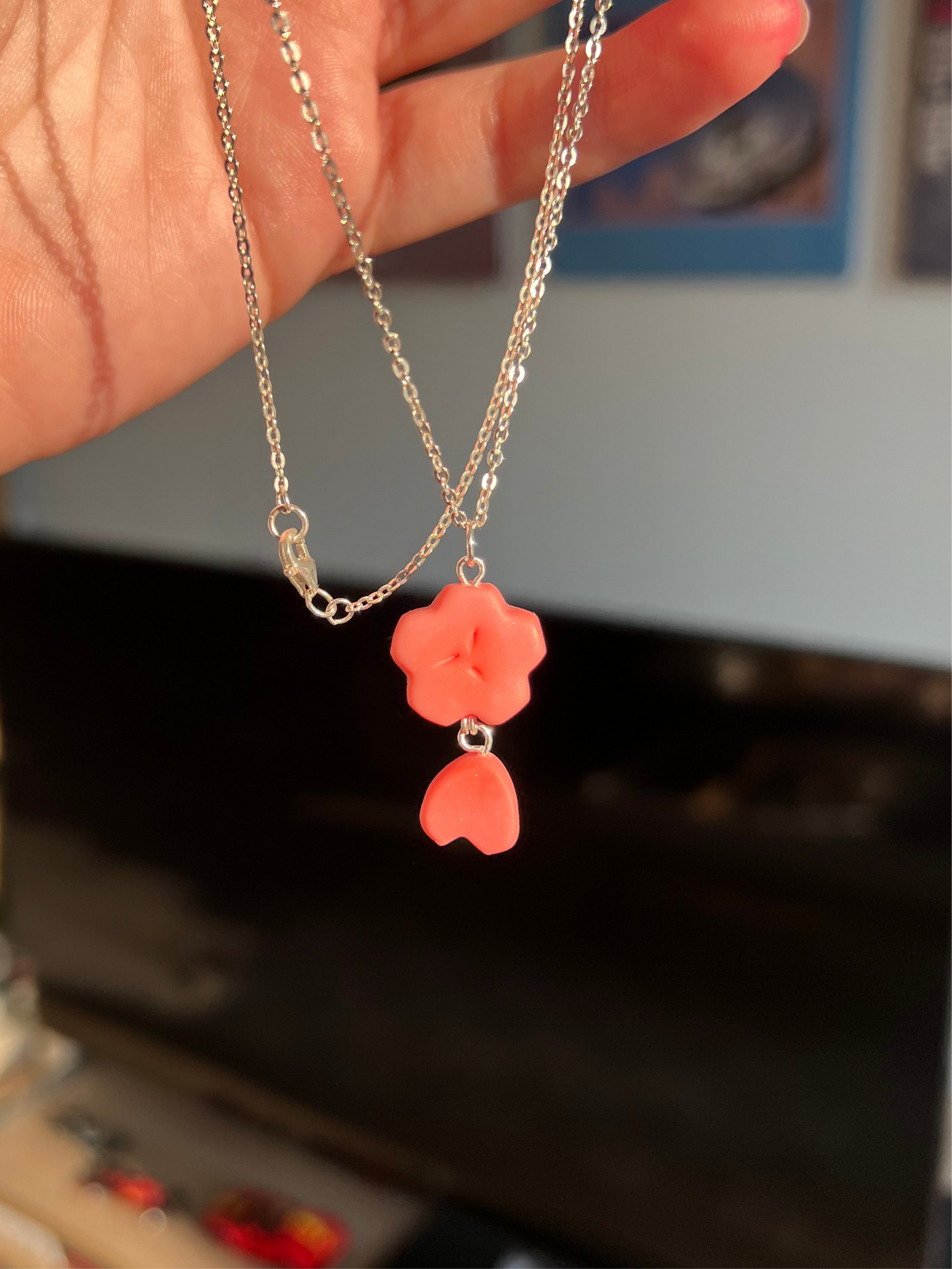Sakura blossom necklace