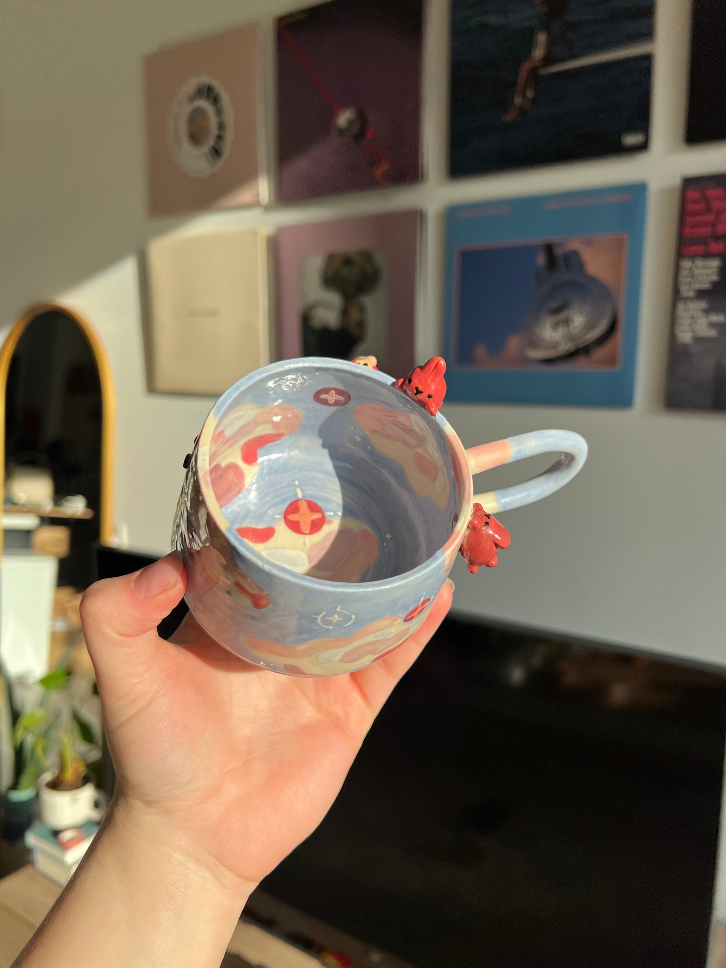 Cloudy bunny mug