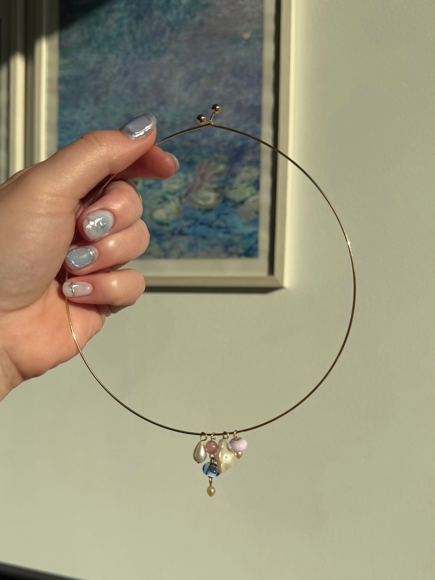 Flowering pearls choker