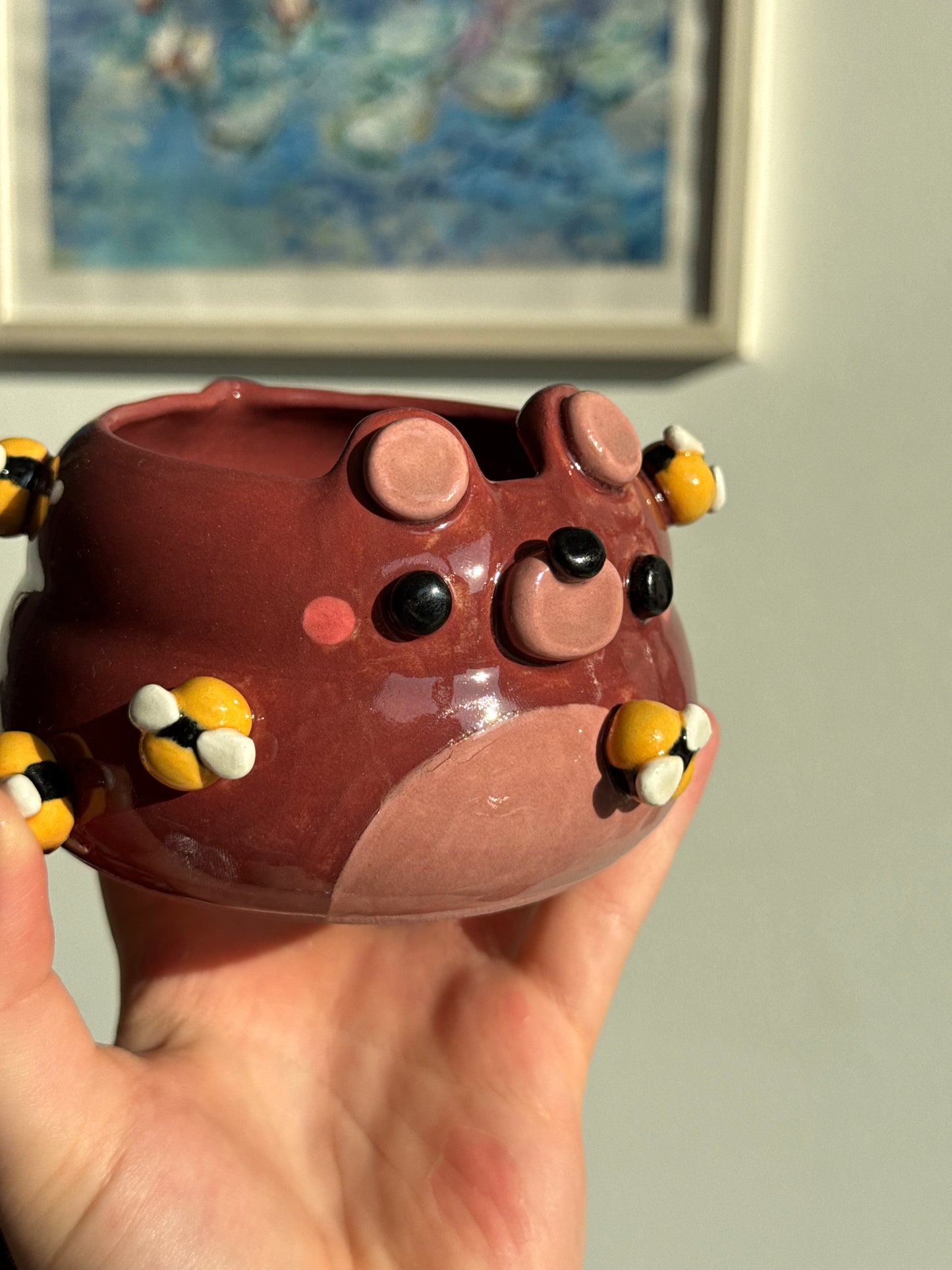 Hailey the Honeybear matcha bowl
