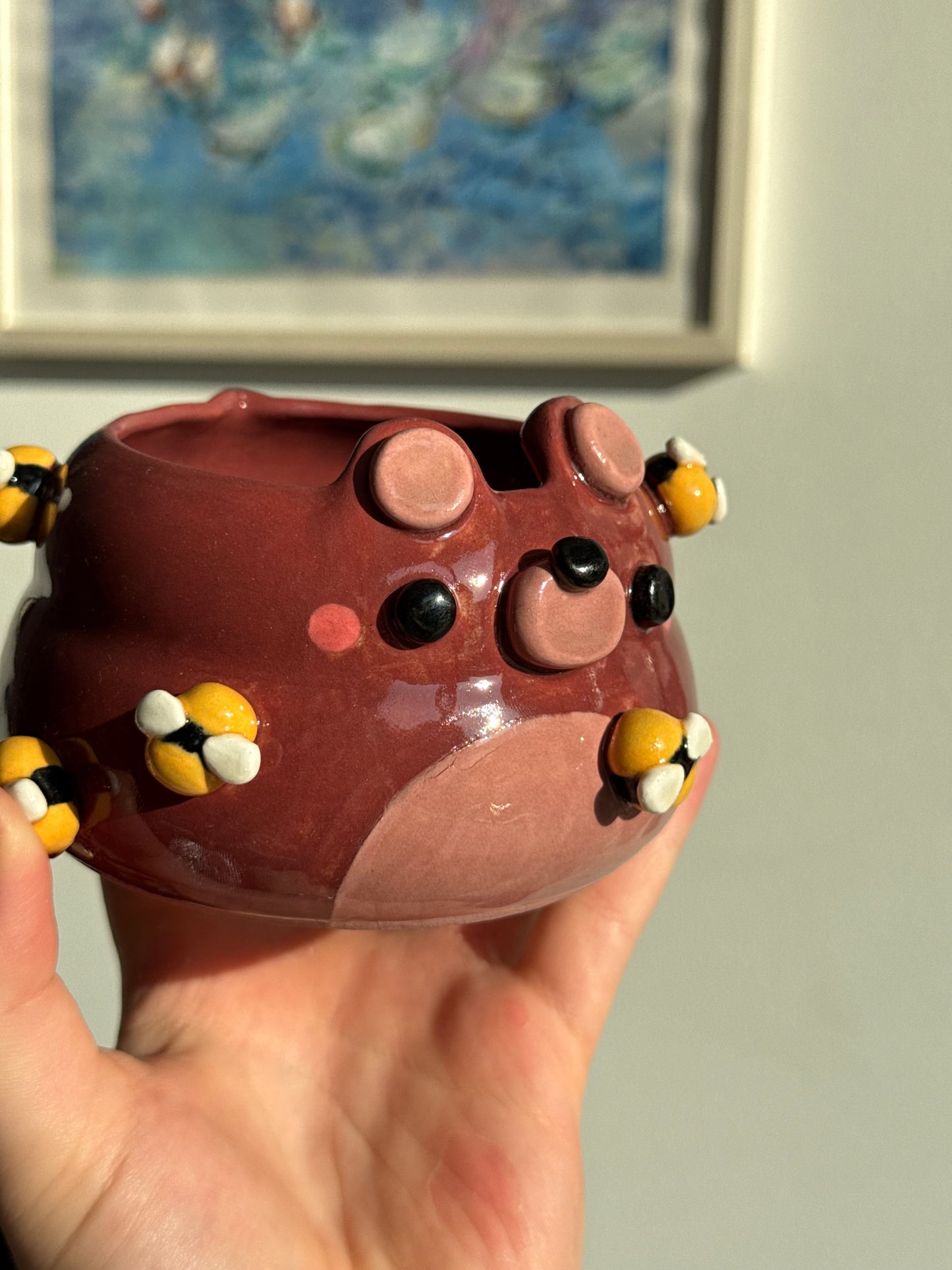 Hailey the Honeybear matcha bowl