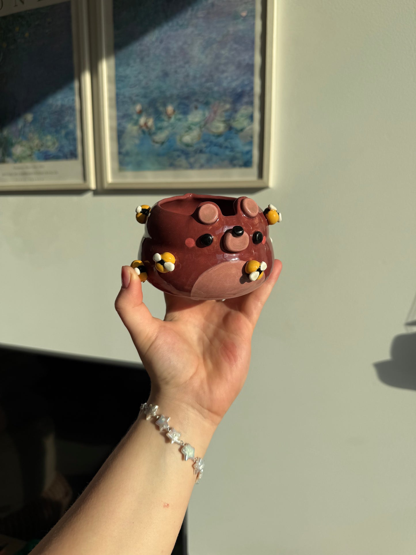 Hailey the Honeybear matcha bowl