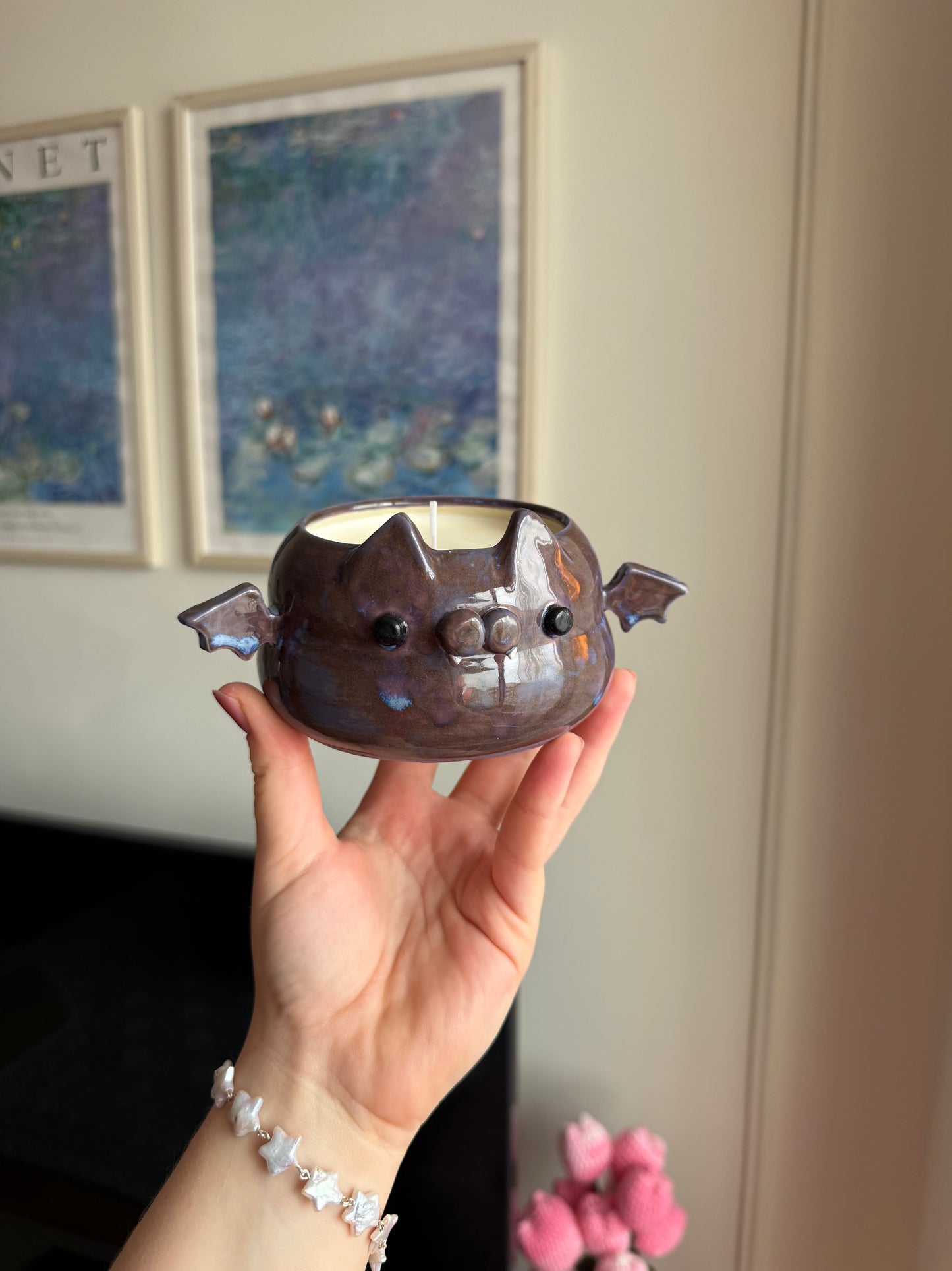 Blanche the Bat Candle
