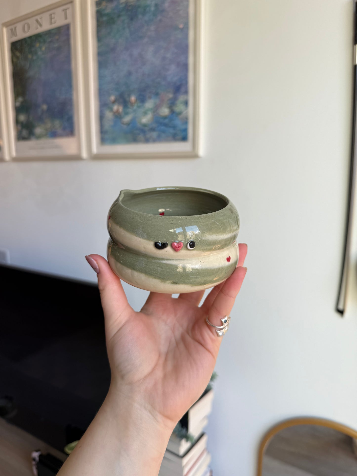 Heart matcha bowl