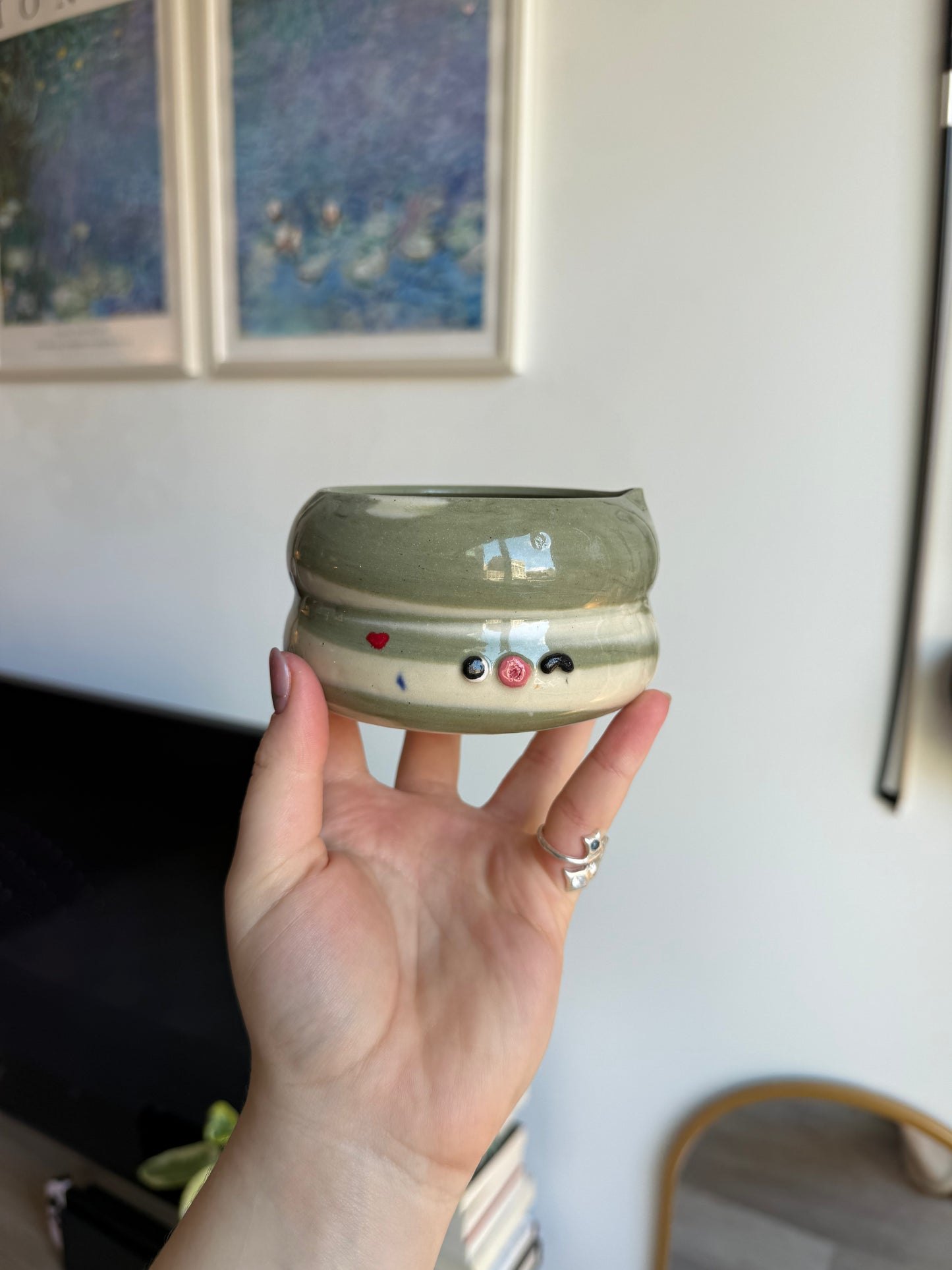 Heart matcha bowl