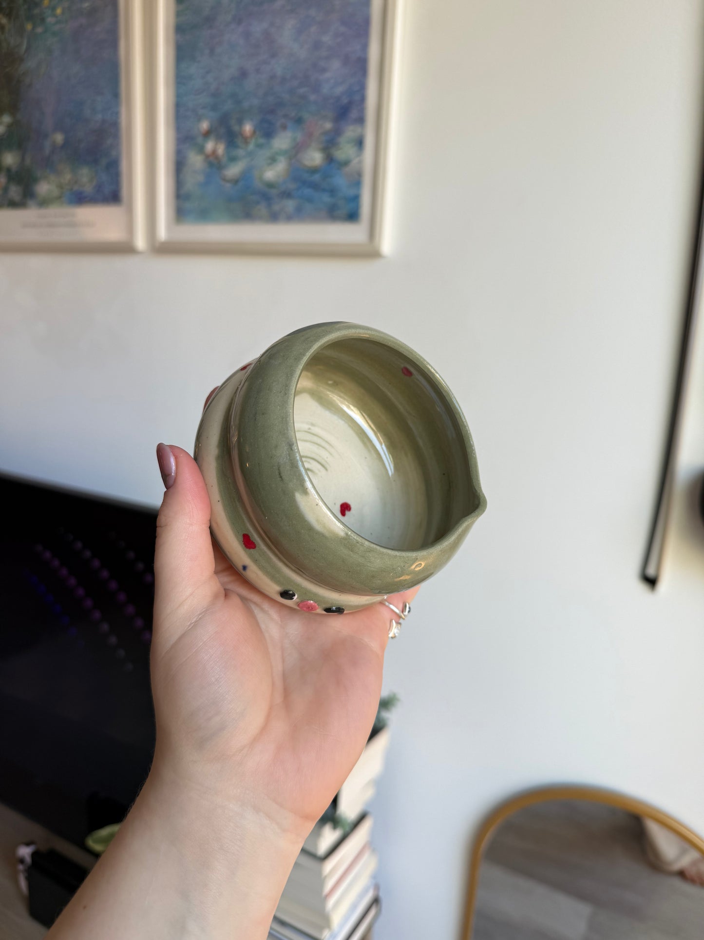 Heart matcha bowl