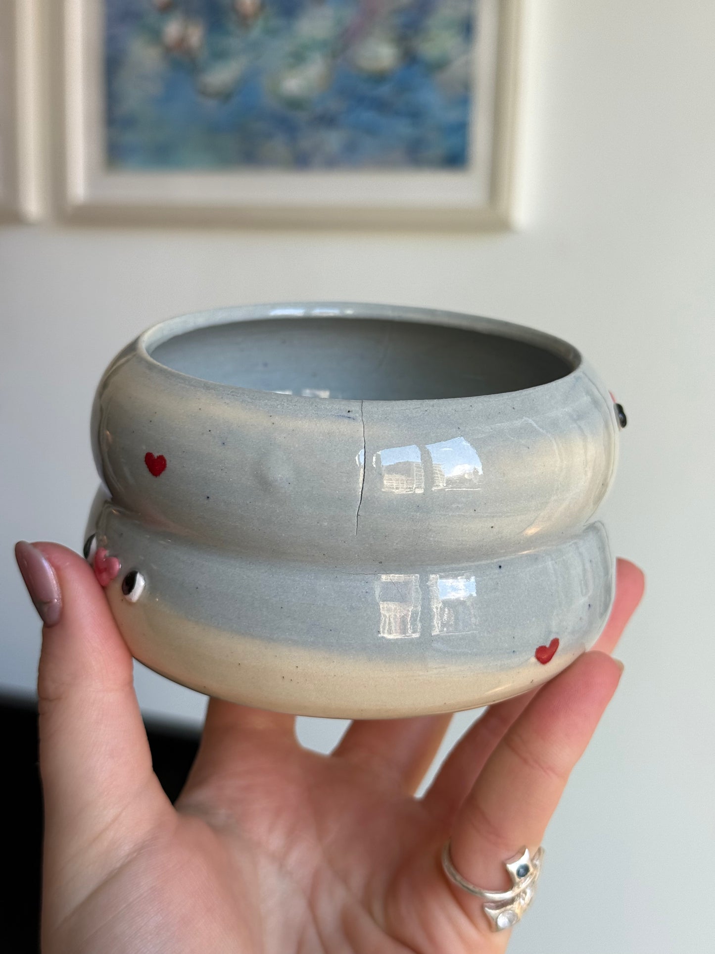 Heart swirl planter