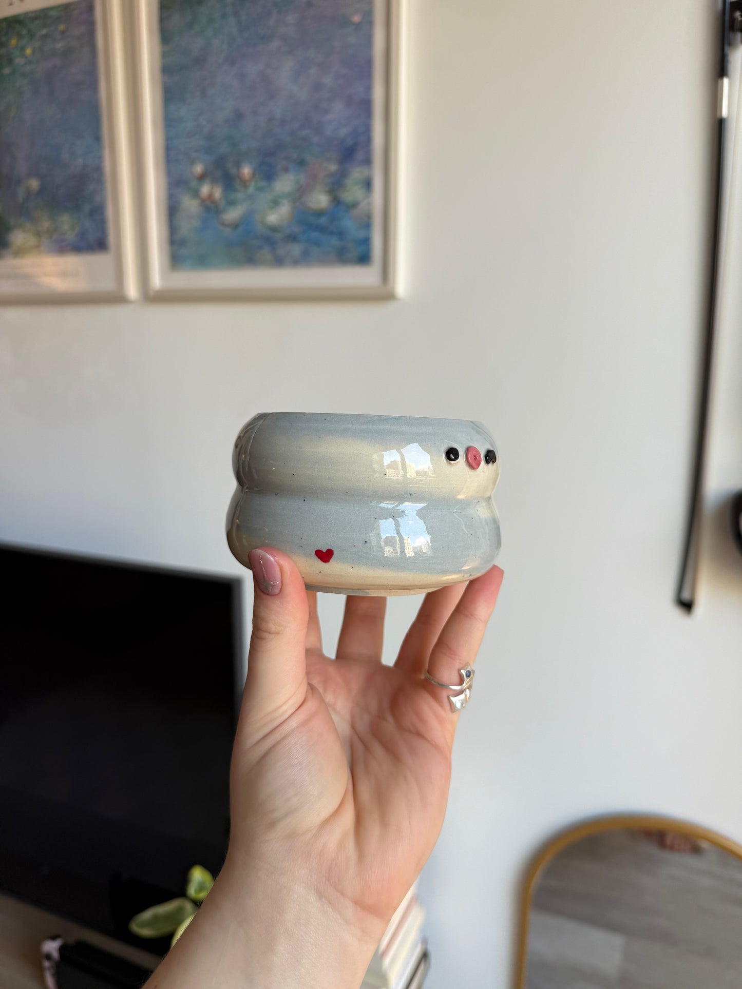 Heart swirl planter
