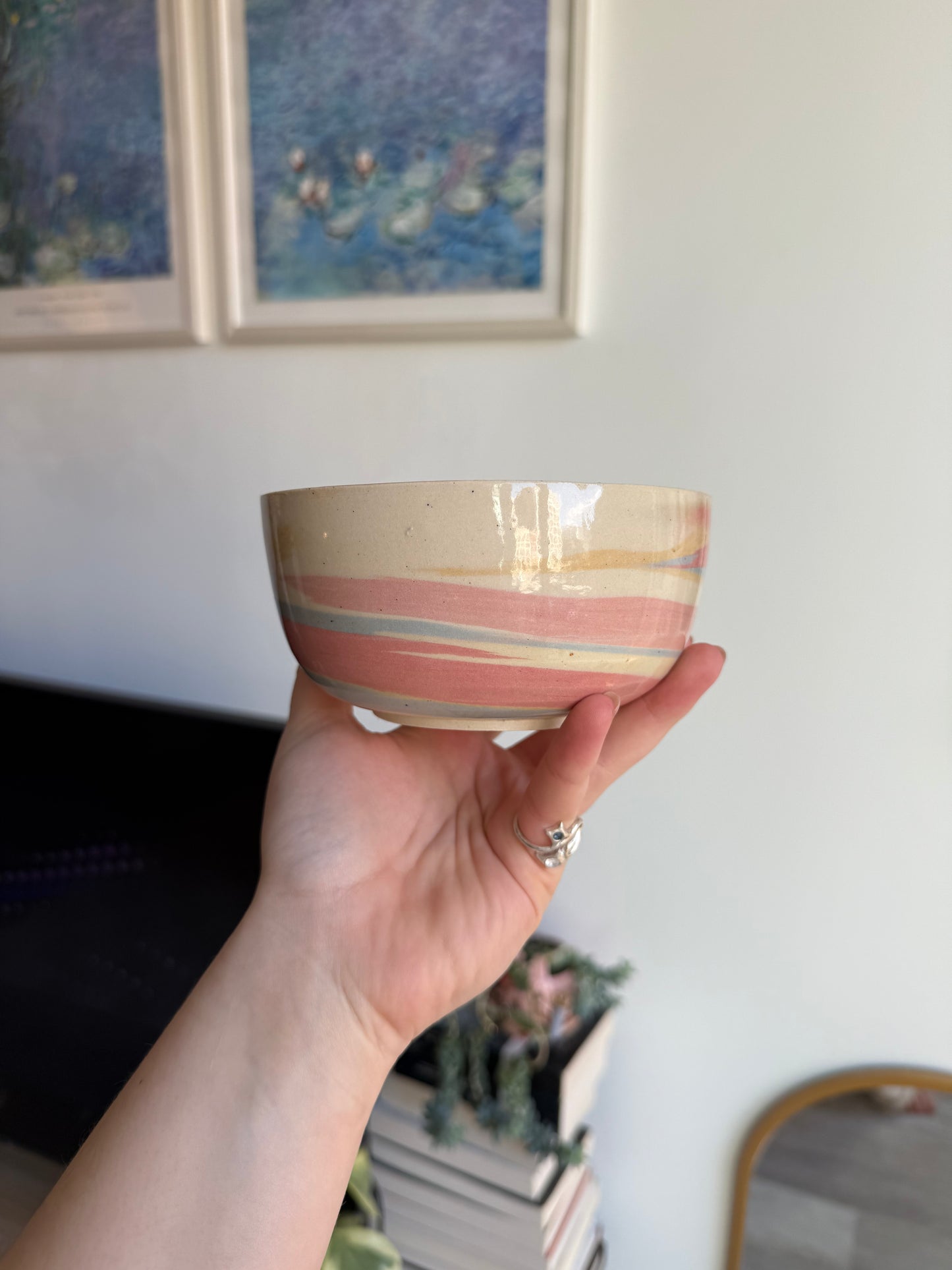 Sunset swirl bowl
