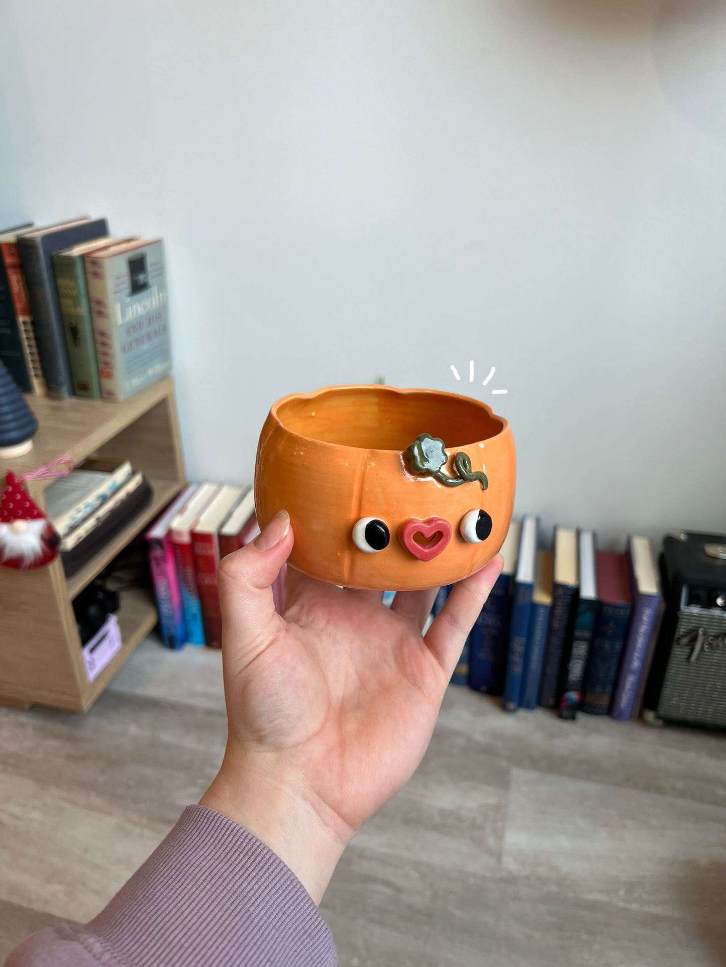 Pumpkin yarn bowl