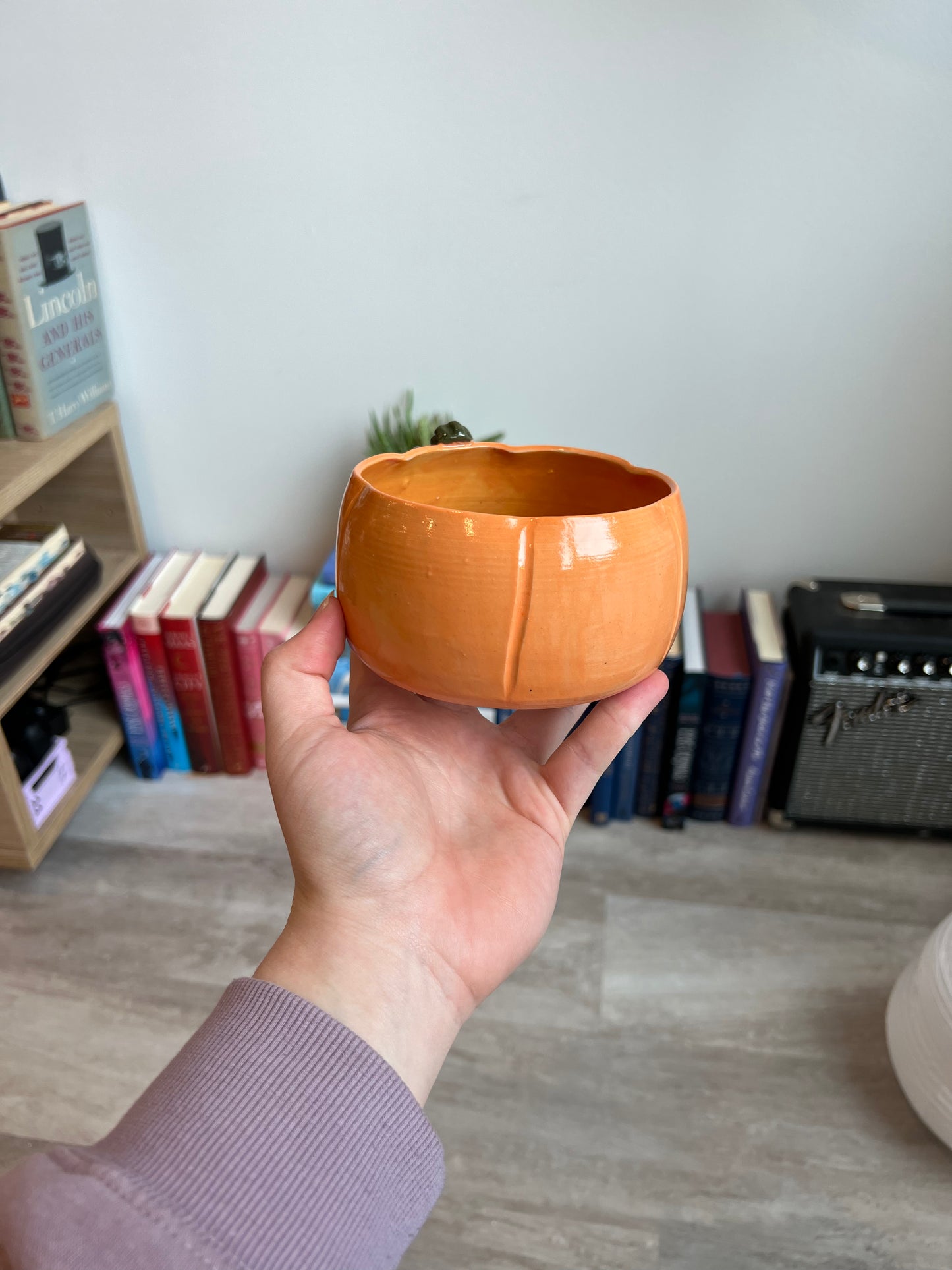 Pumpkin yarn bowl
