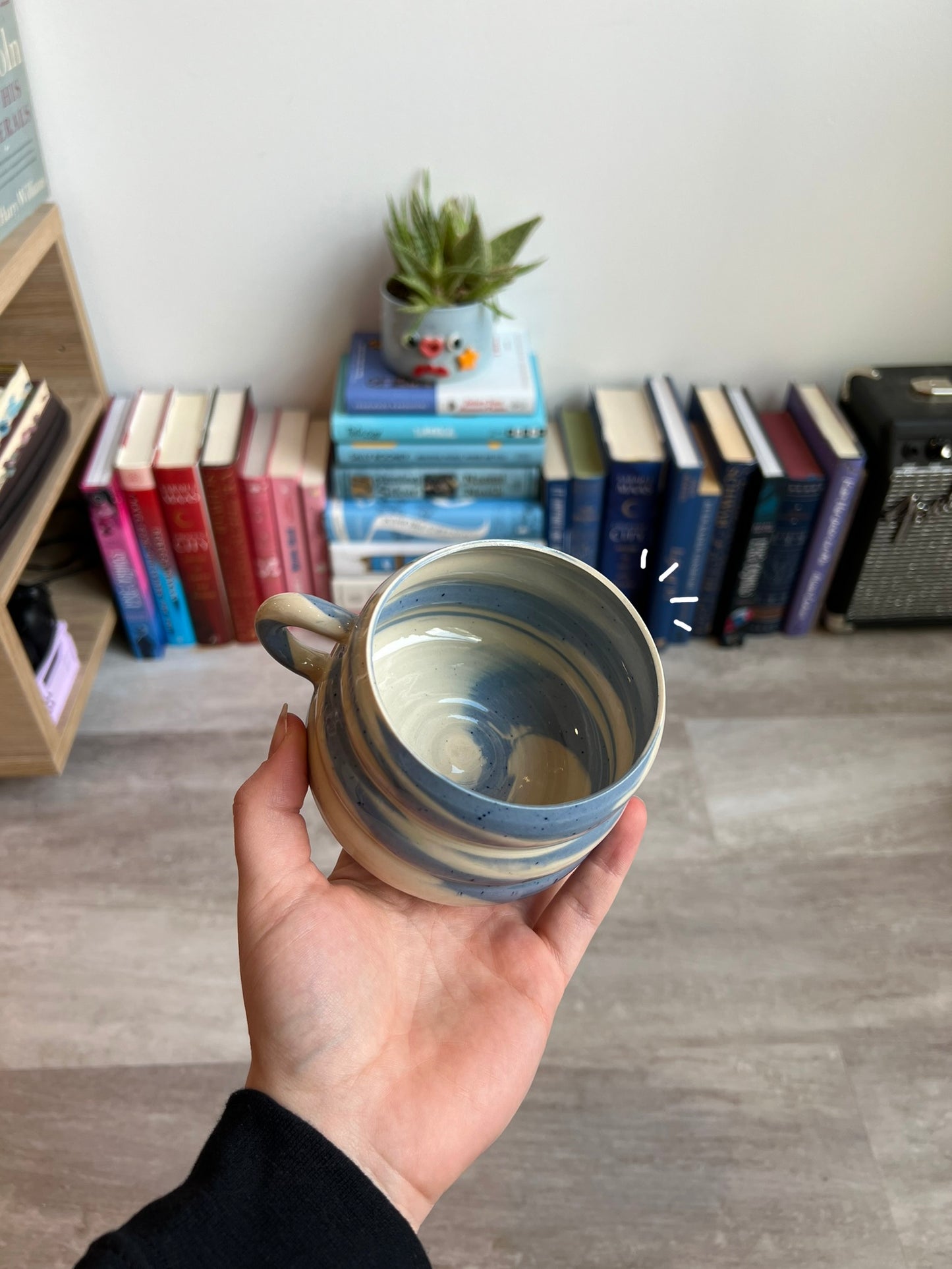 Blue & White swirl mug
