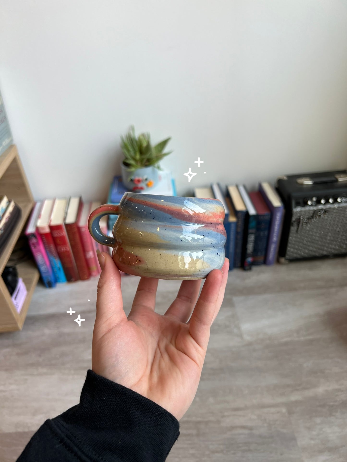 Rainbow swirl mug