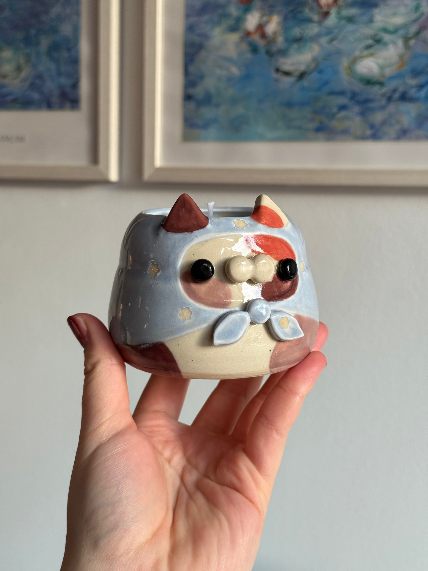 Daisy the Calico Candle