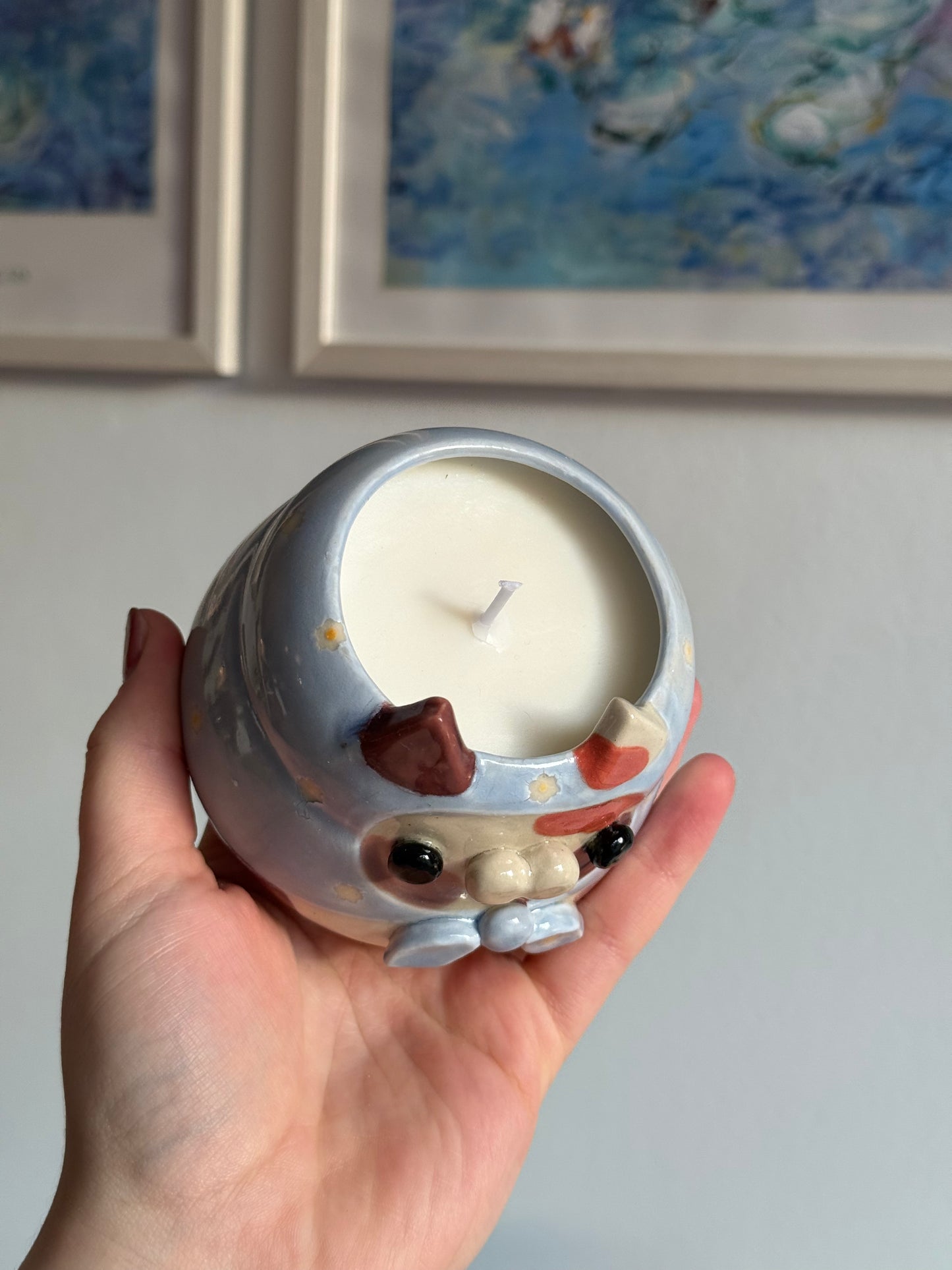 Daisy the Calico Candle