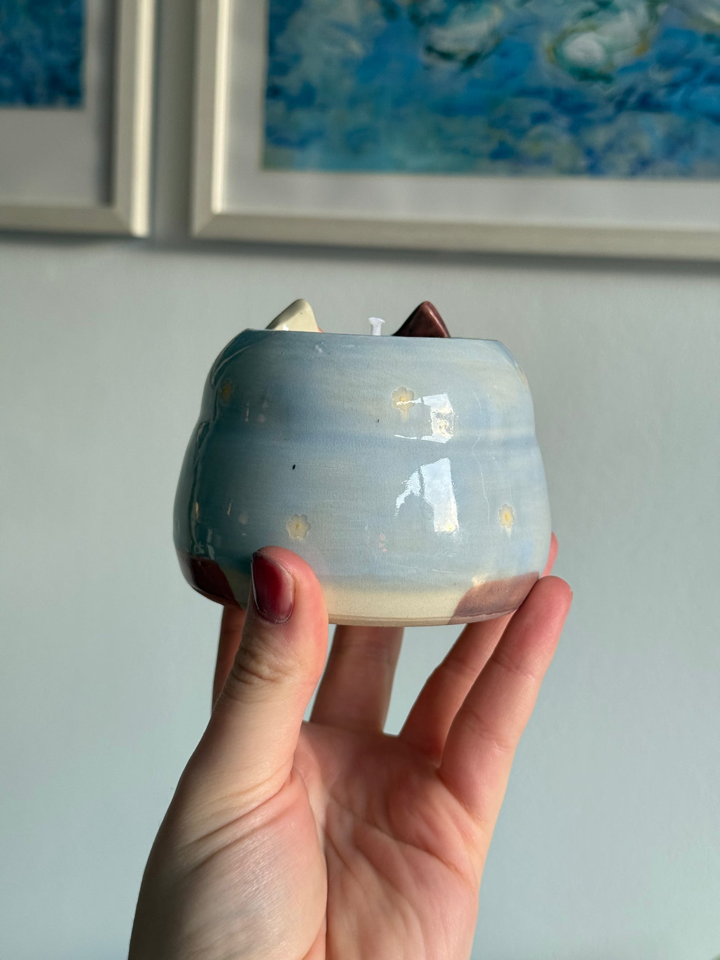 Daisy the Calico Candle