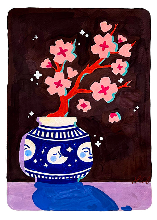 Sakura branch print