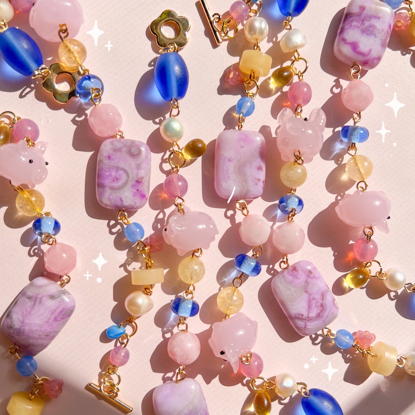 Piggy charm bracelet