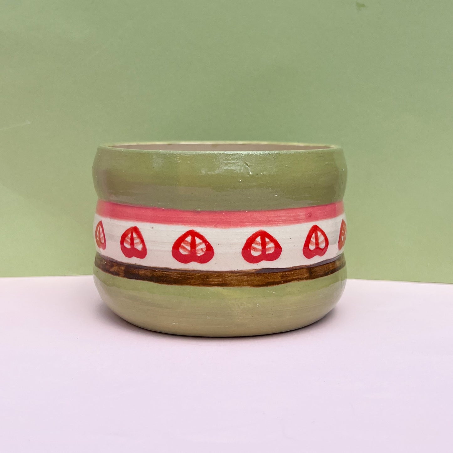Matcha cake planter :)