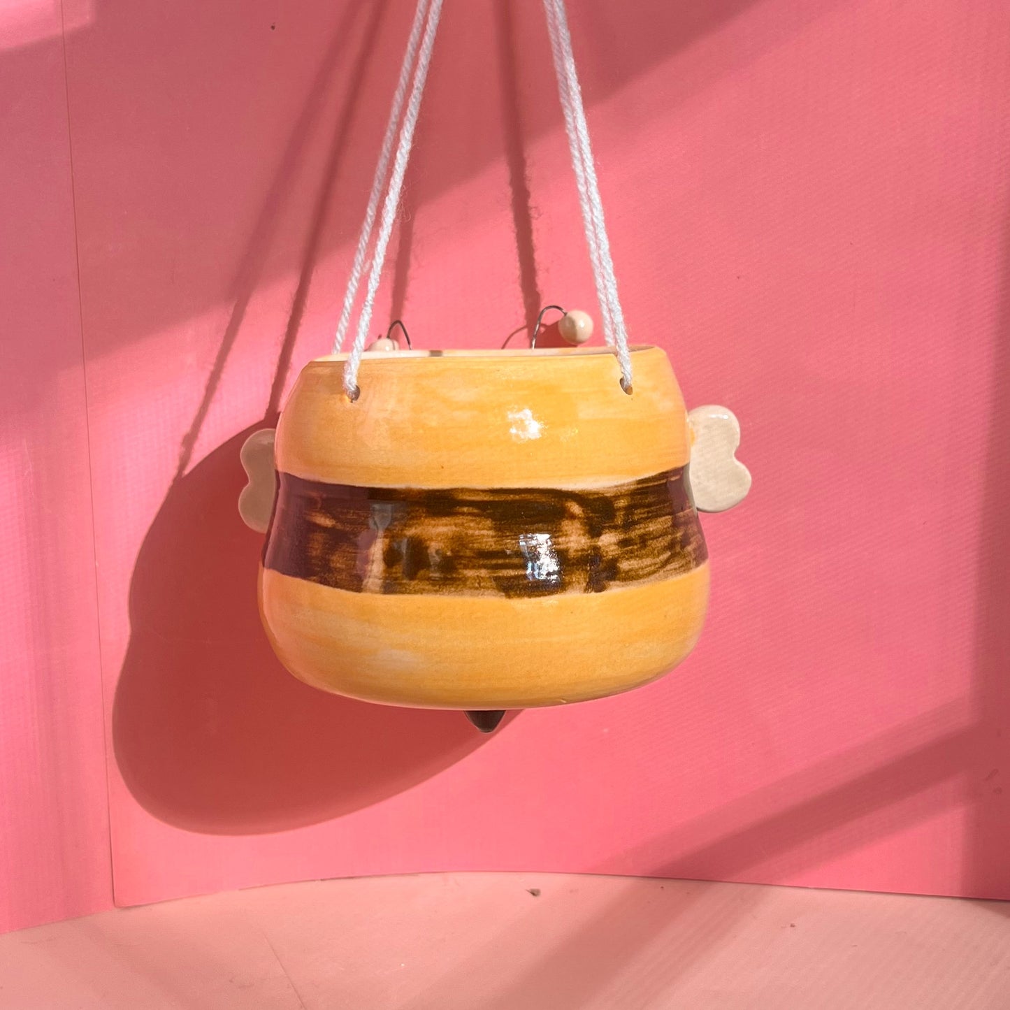 Honeybee hanging planter