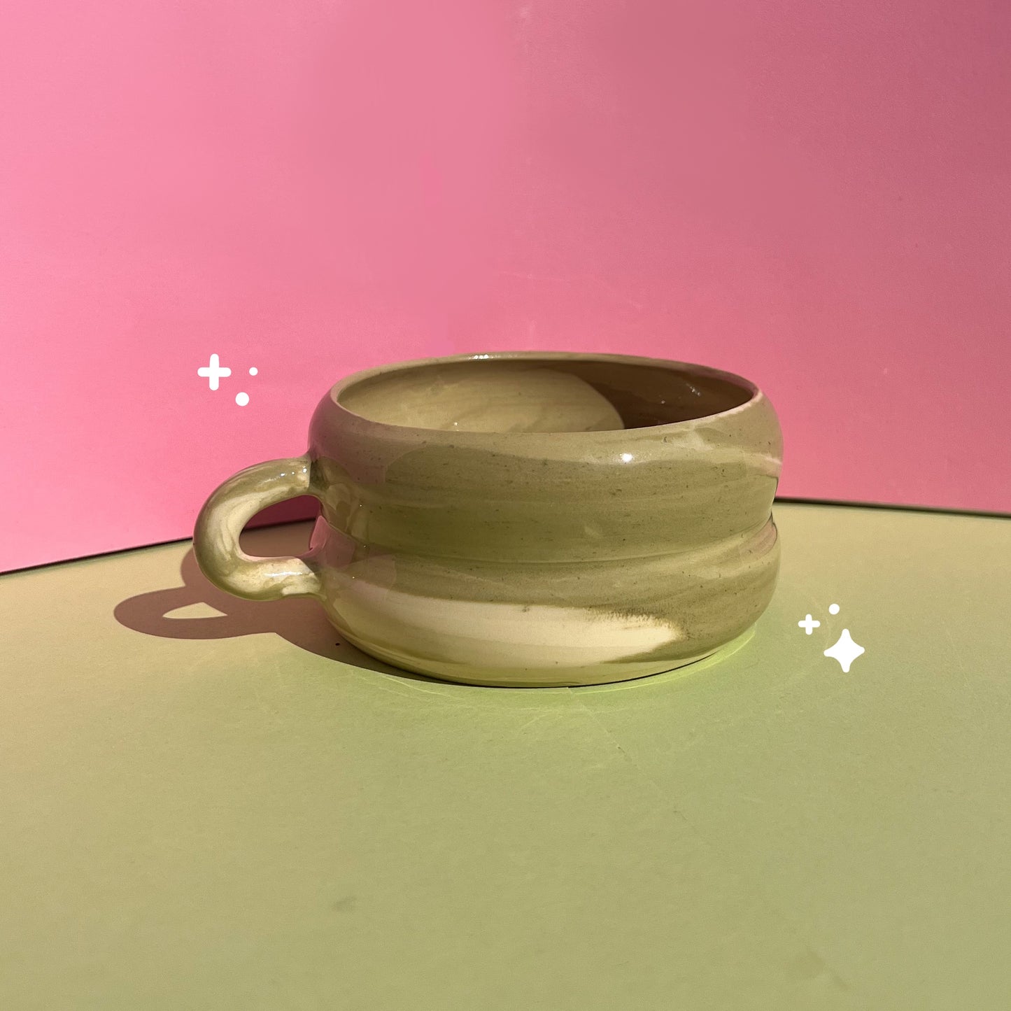 Matcha swirl mug