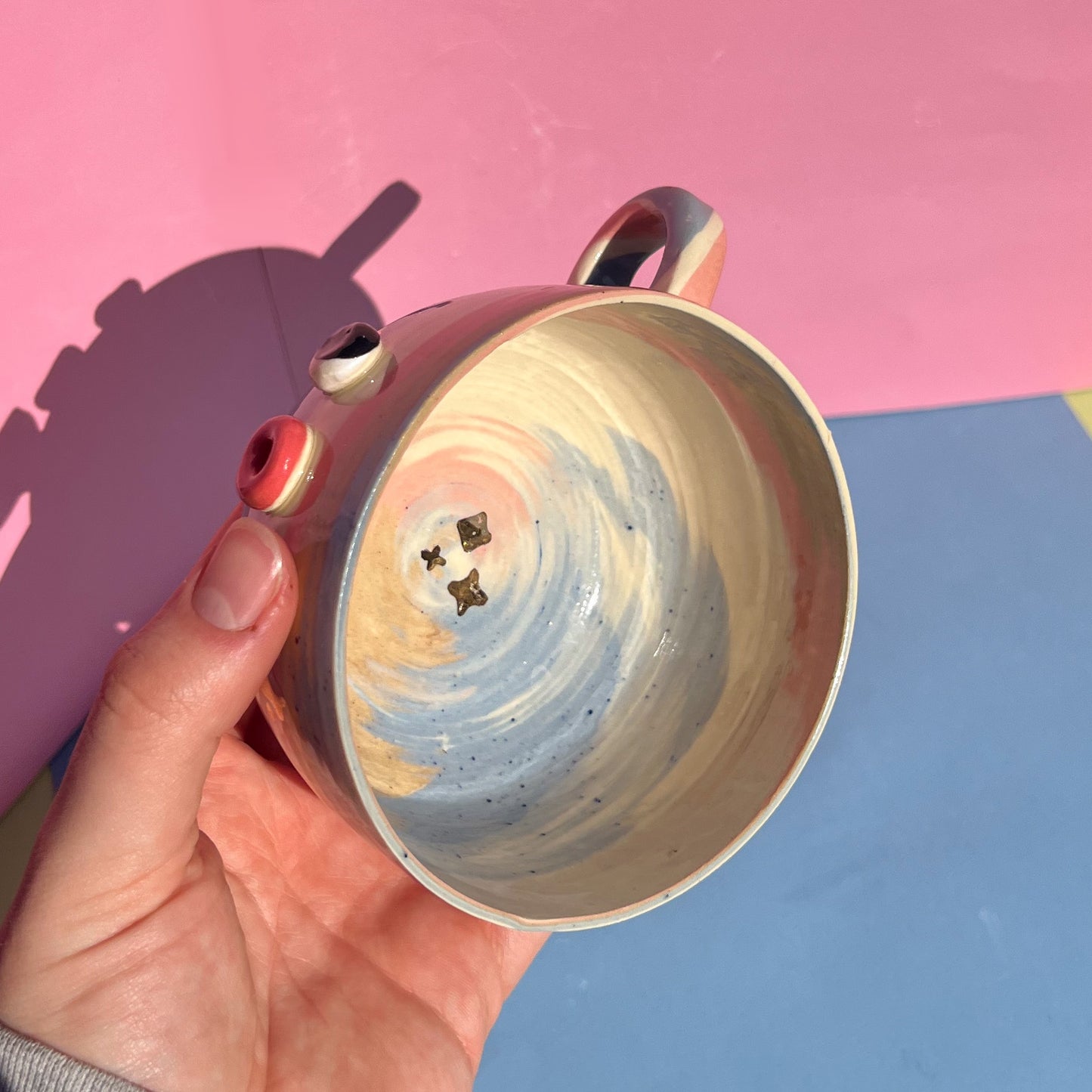 Pastel cappuccino set