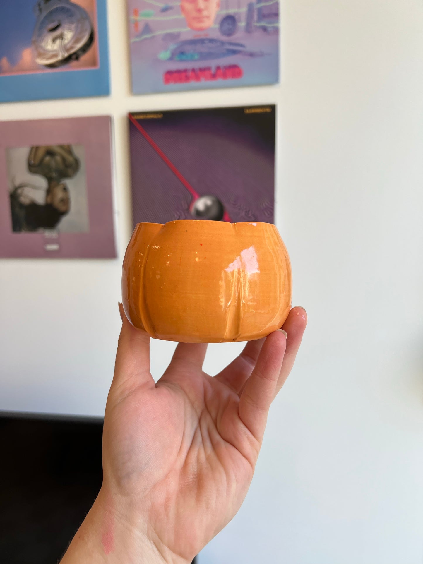 Pumpkin planter
