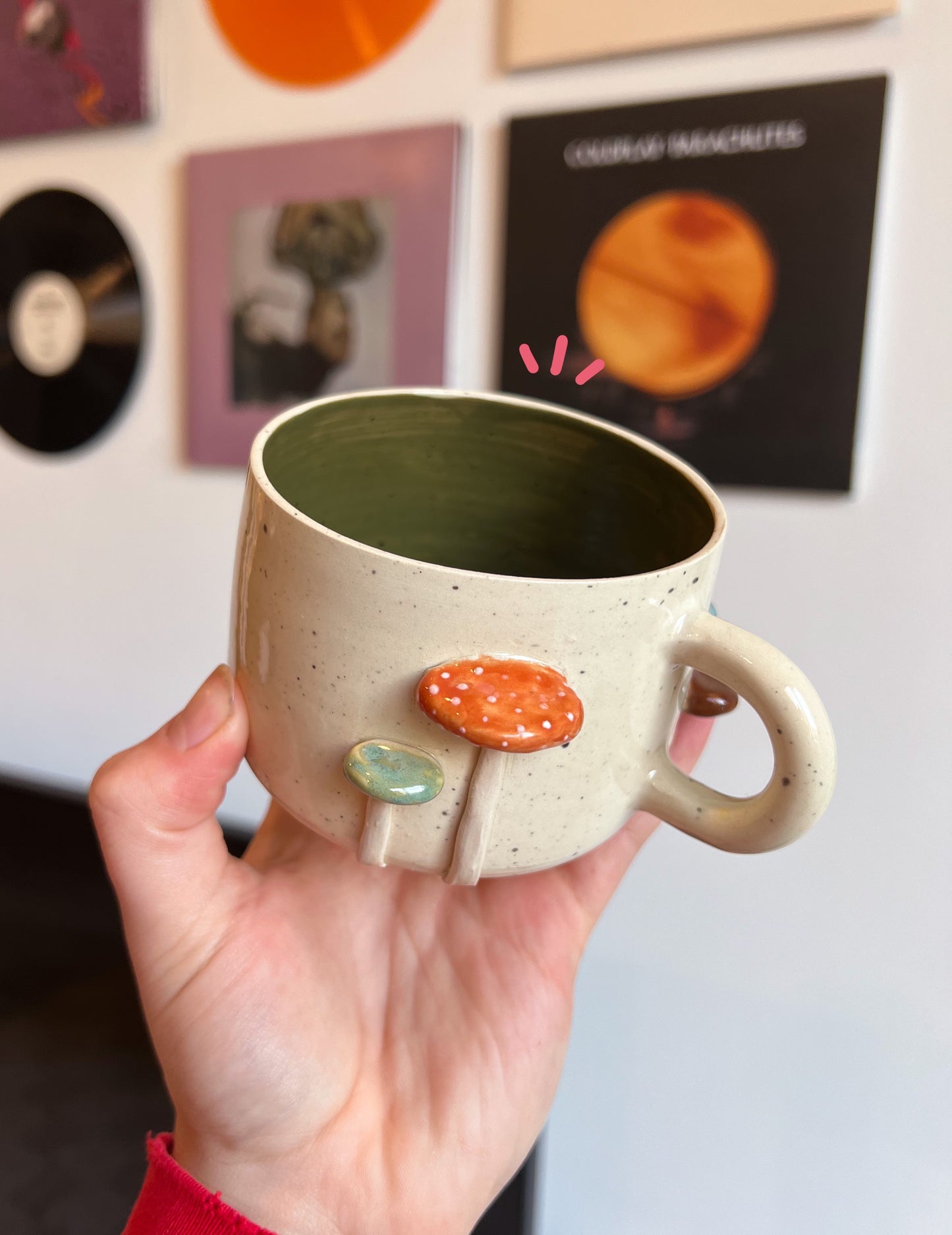 Winky mushroom mug