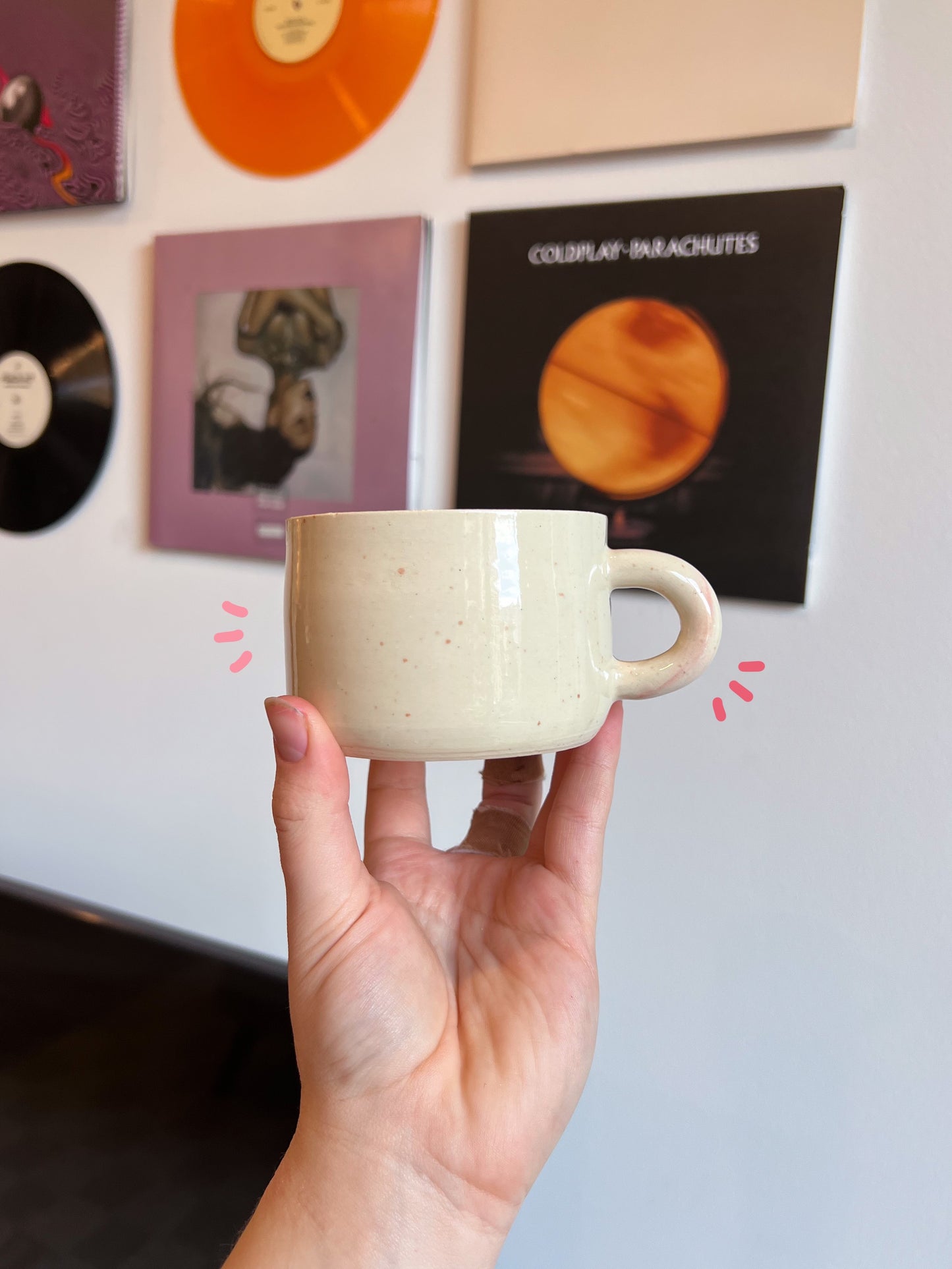 Speckled pumpkin mug