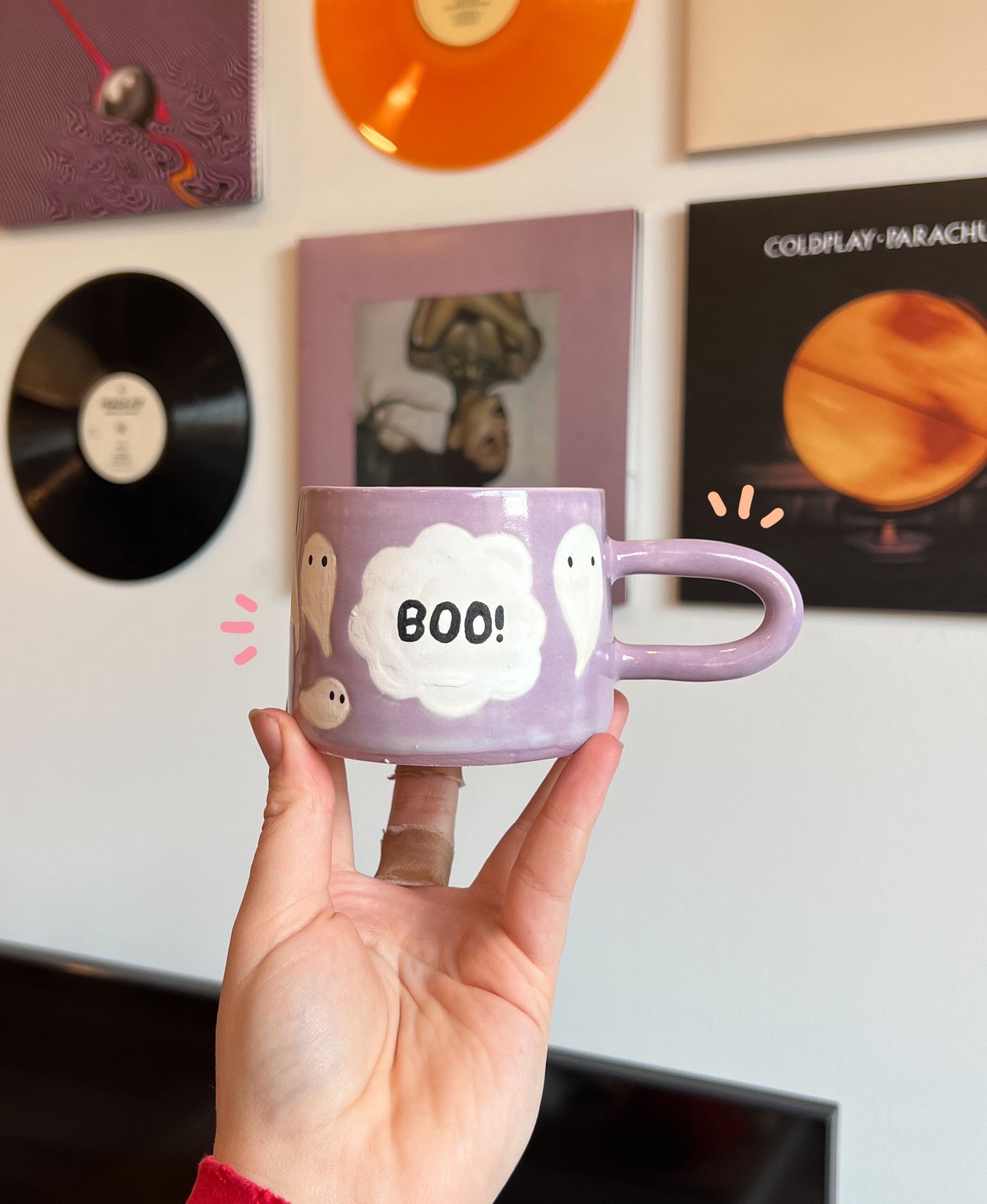 Lilac ghostie mug