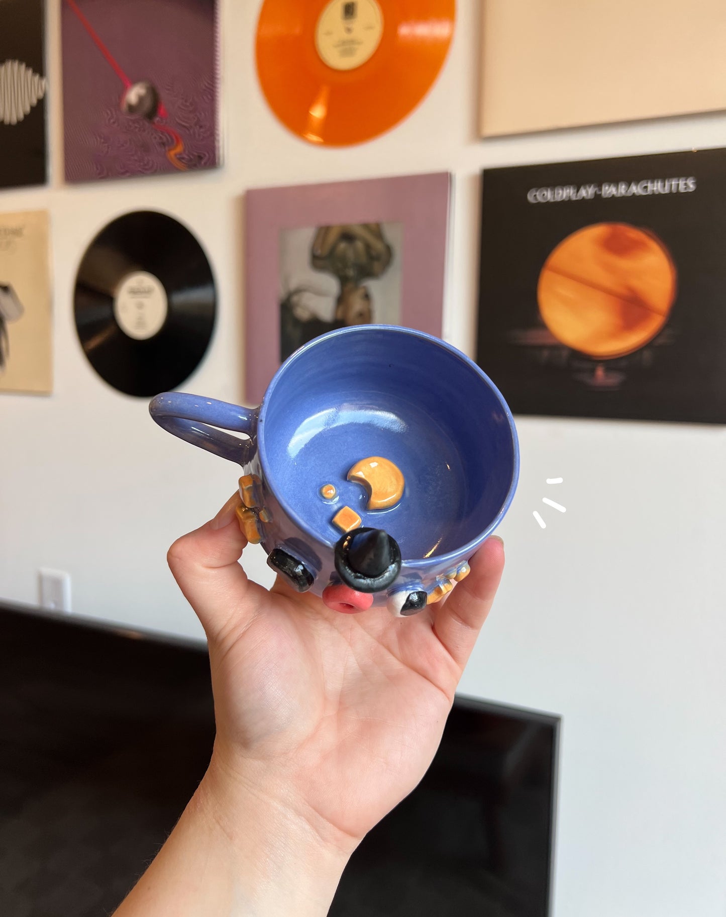 Blue witchy mug
