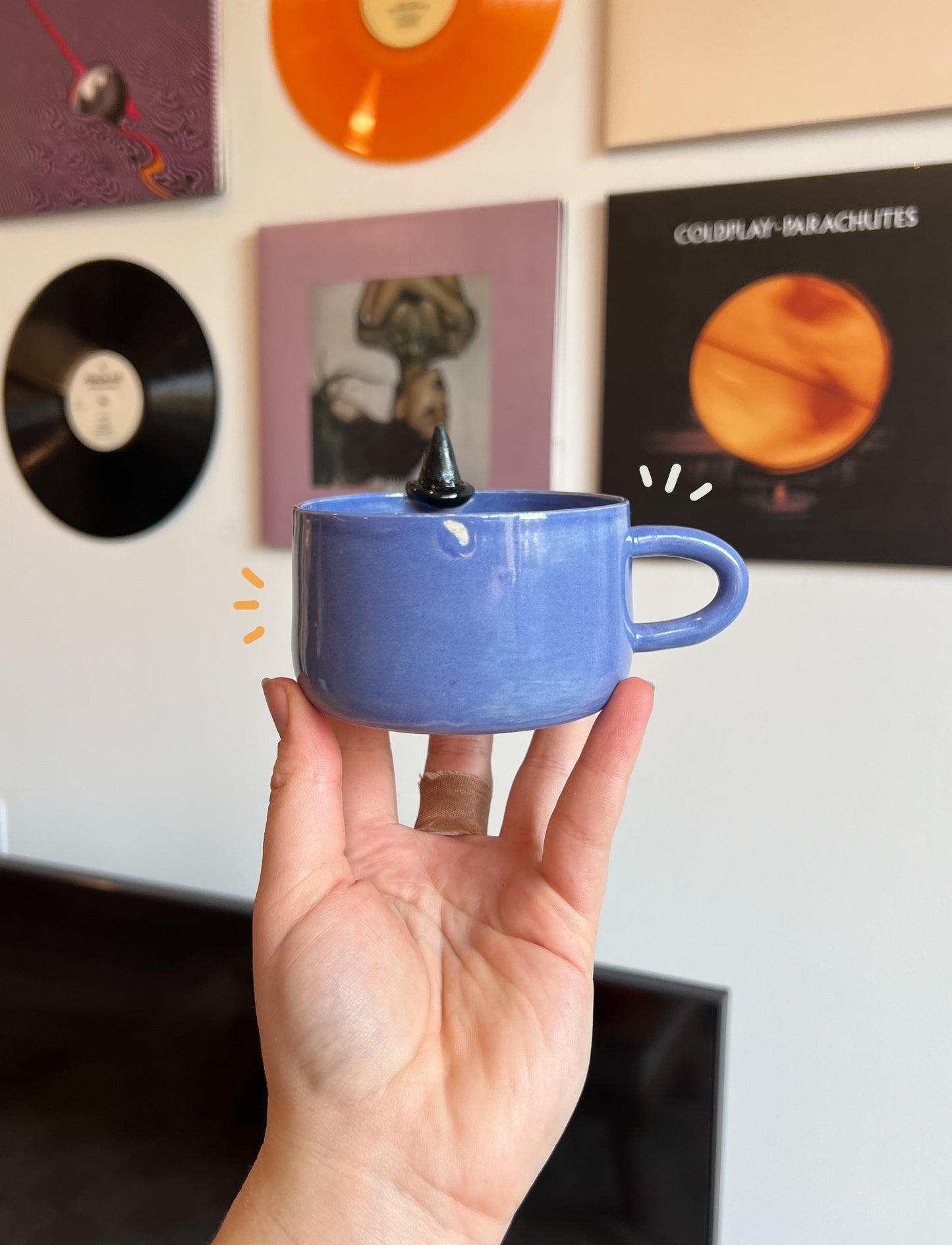 Blue witchy mug
