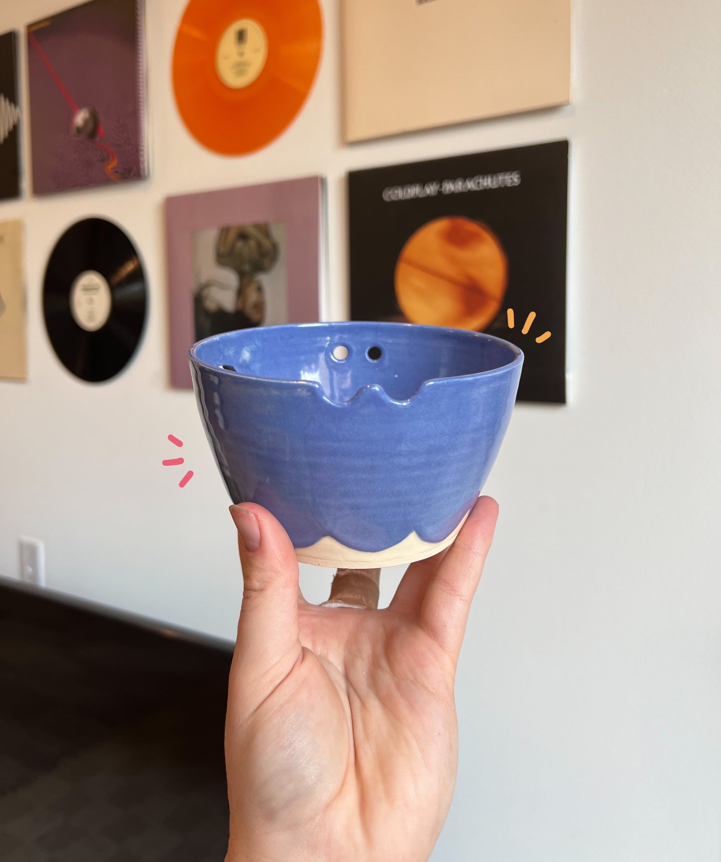 Blue ramen bowl