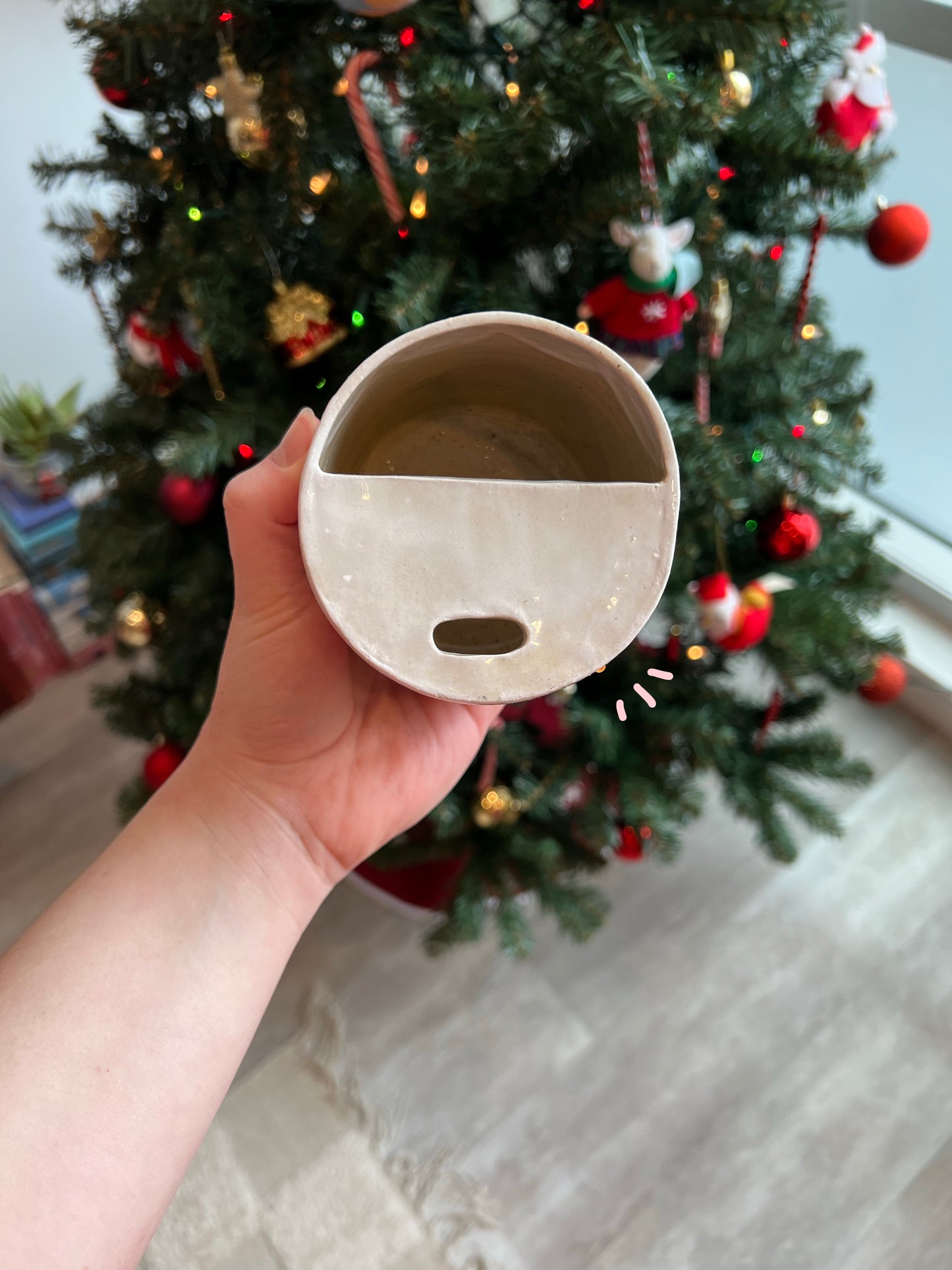 Christmas latte cup