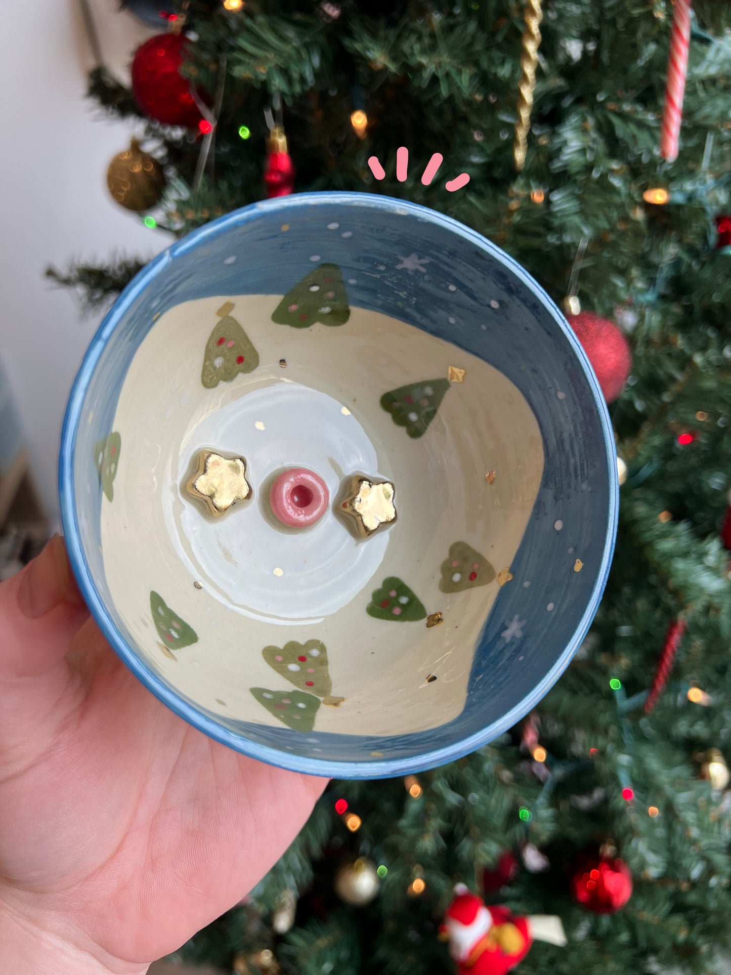 Christmas tree bowl